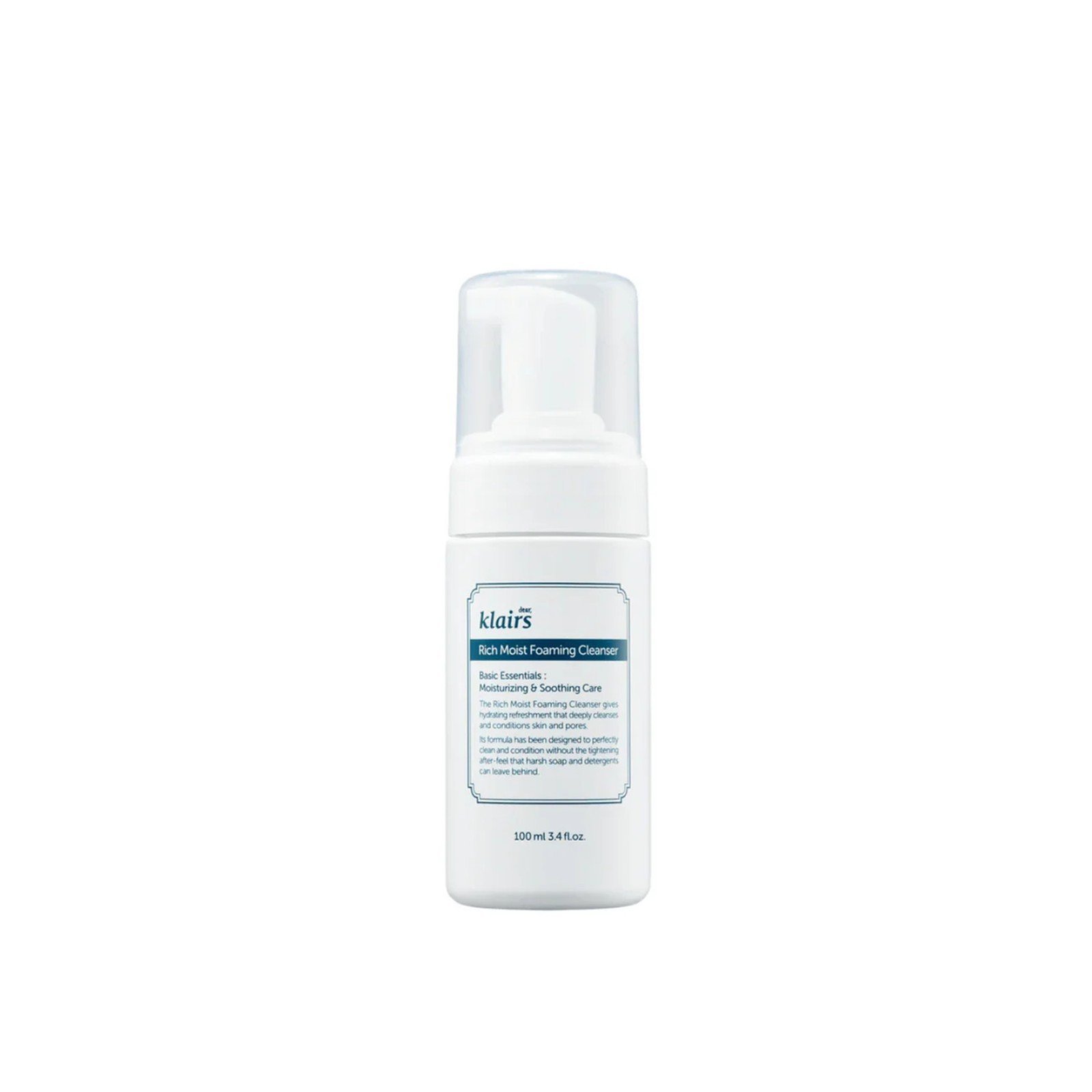 Dear, Klairs Rich Moist Foaming Cleanser 100ml (3.38floz)