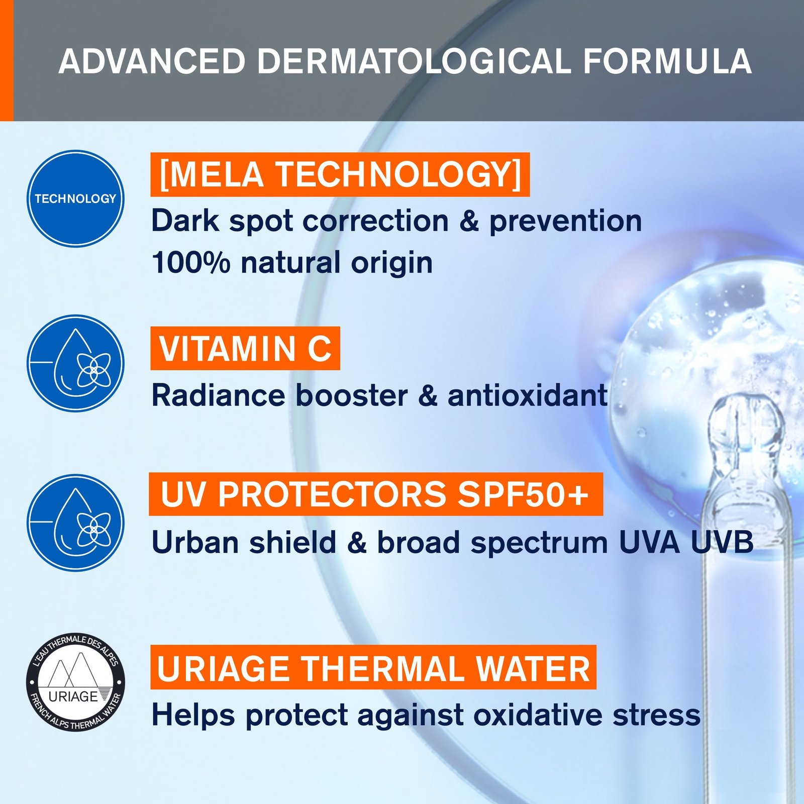 Uriage Depiderm Anti-Dark Spot Daytime Care SPF50+ 30ml