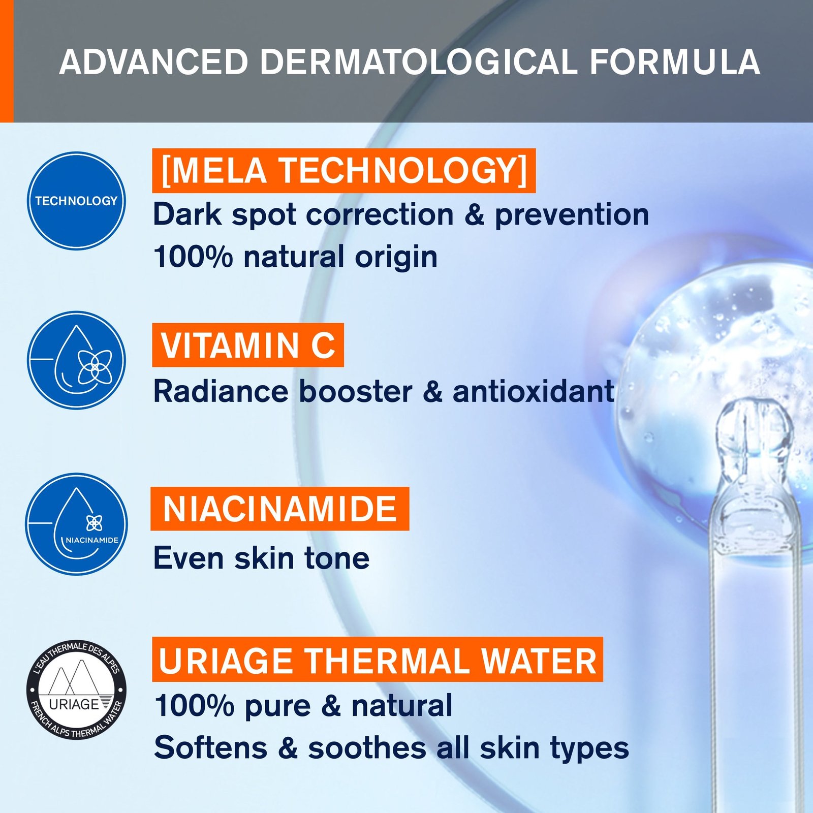 Uriage Depiderm Brightening Cleansing Foaming Cream 100ml