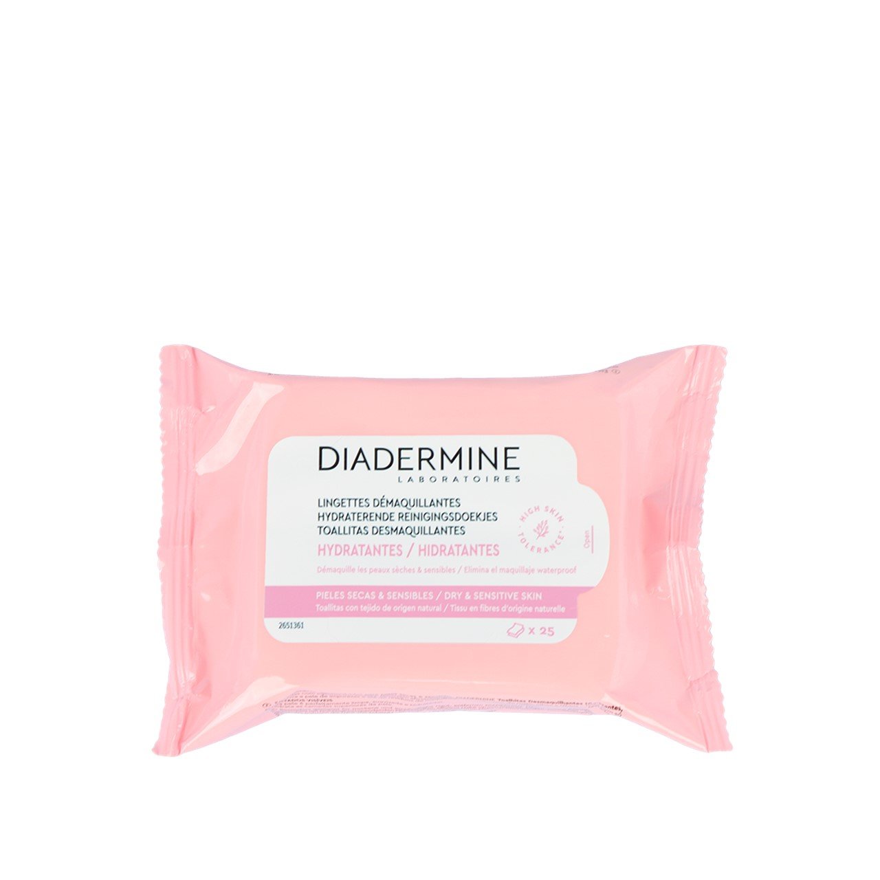 Diadermine Moisturizing Cleansing Wipes for Dry & Sensitive Skin x25