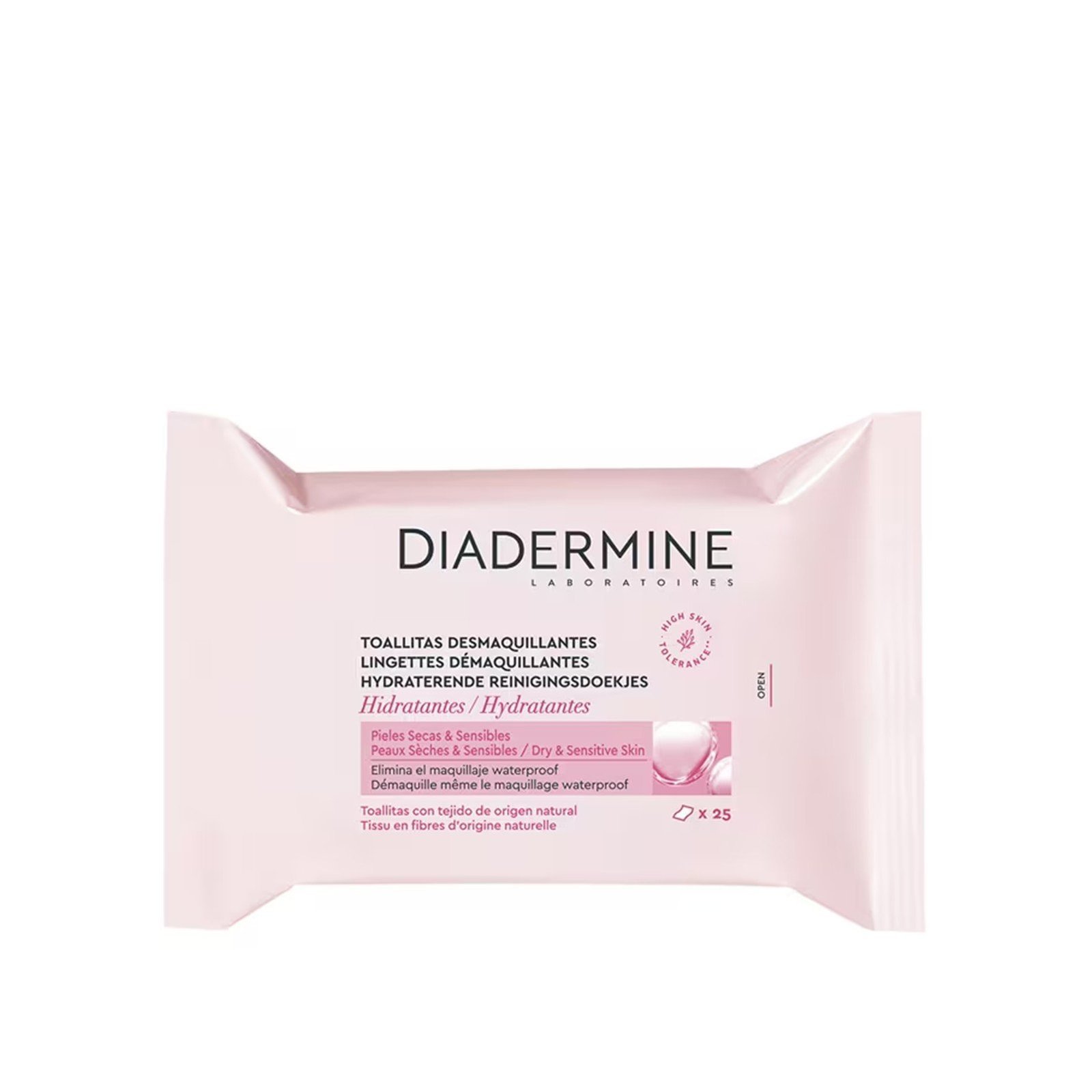 Diadermine Moisturizing Cleansing Wipes for Dry & Sensitive Skin x25