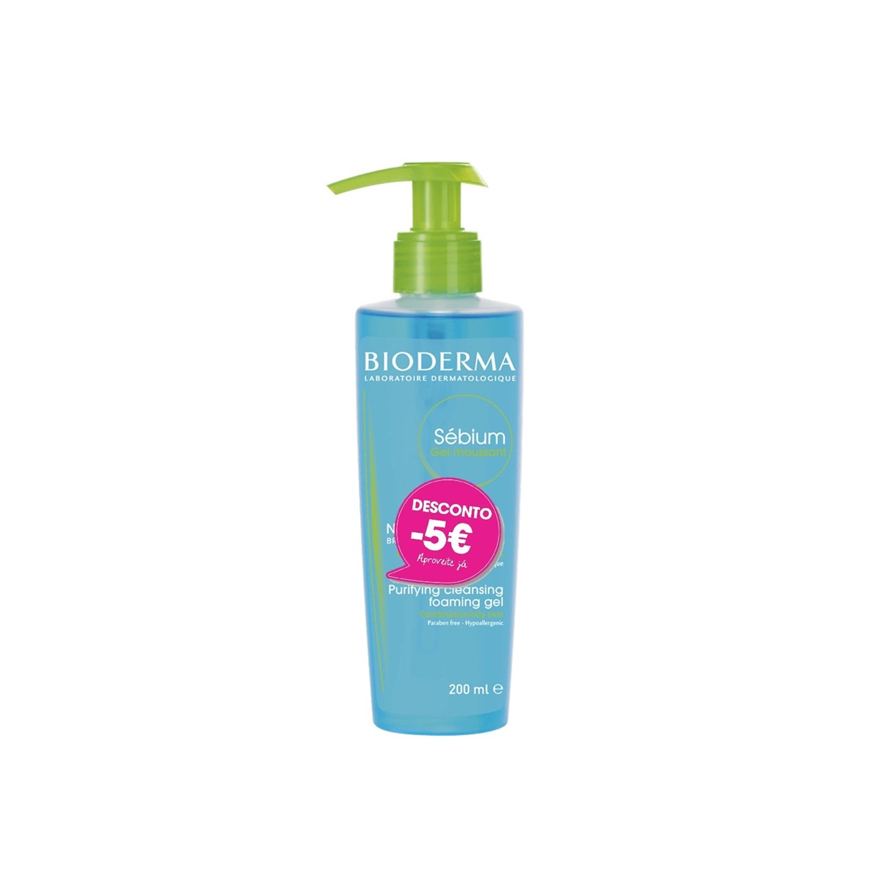 Bioderma Sébium Gel Moussant Purifying Cleansing Foaming Gel 200ml