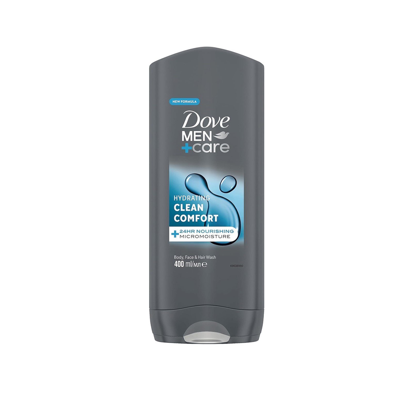 Dove Men+Care Clean Comfort Body, Face & Hair Wash 400ml (13.5floz)