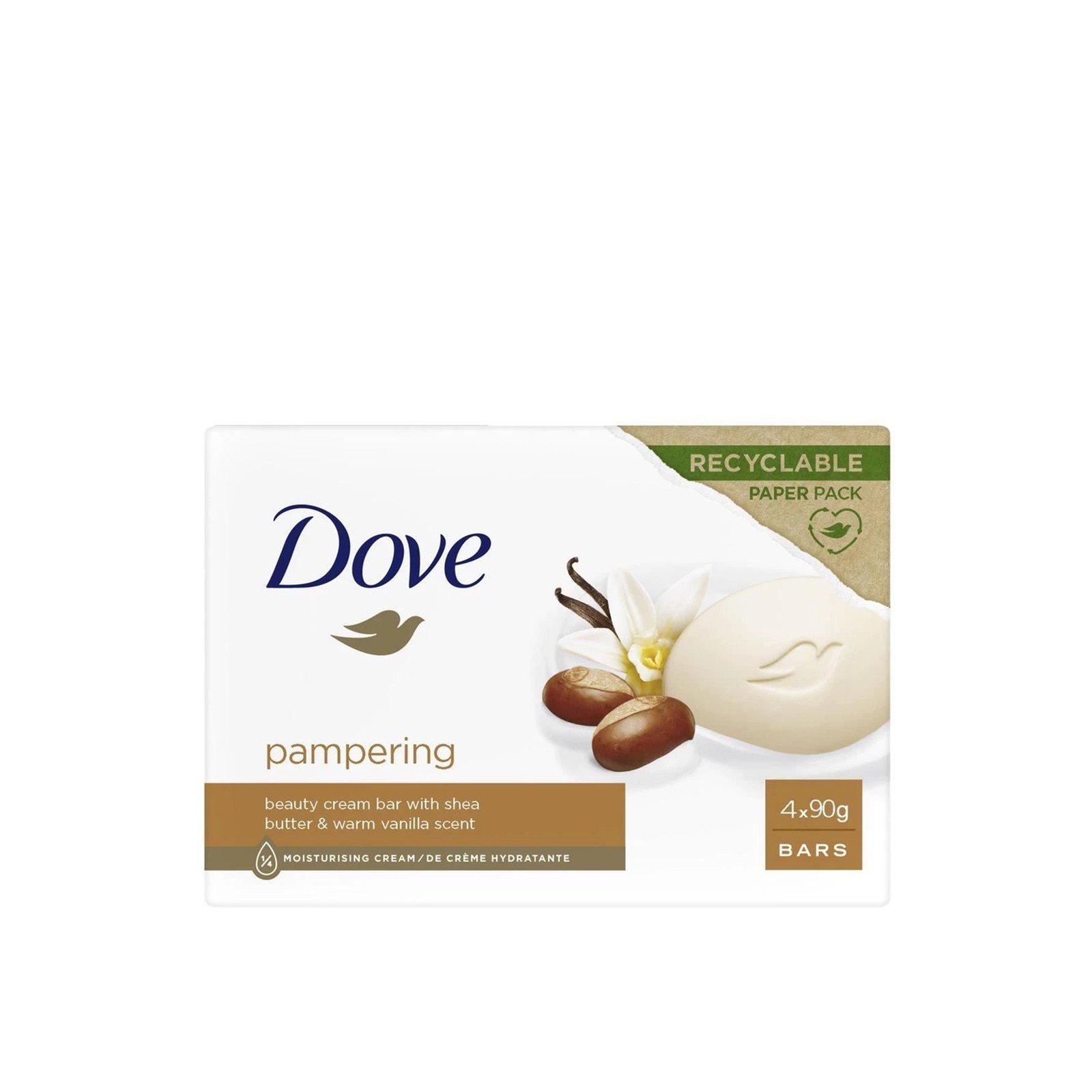 Dove Pampering Beauty Cream Bar 90g x4 قطر