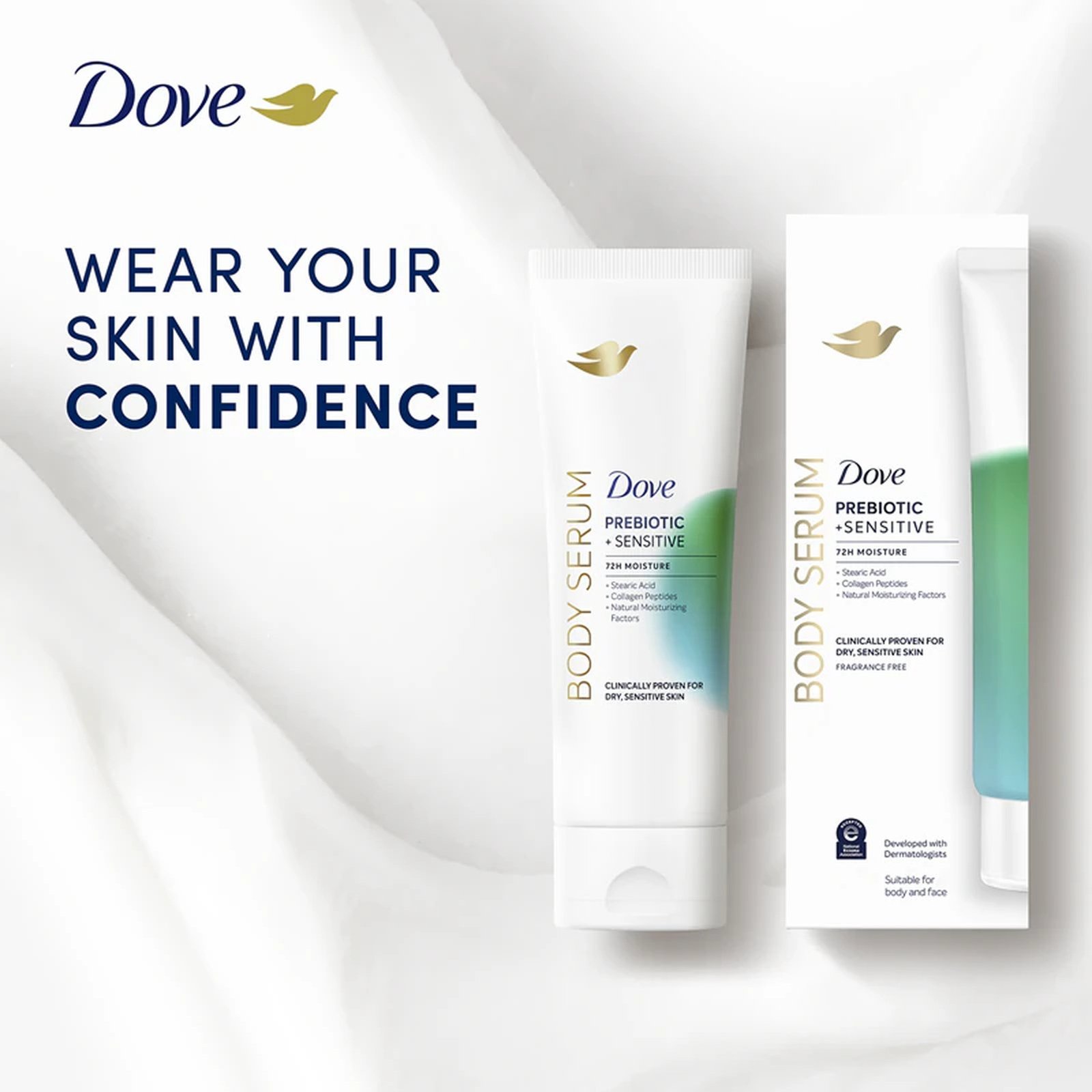 Dove Prebiotic + Sensitive Body Serum 200ml
