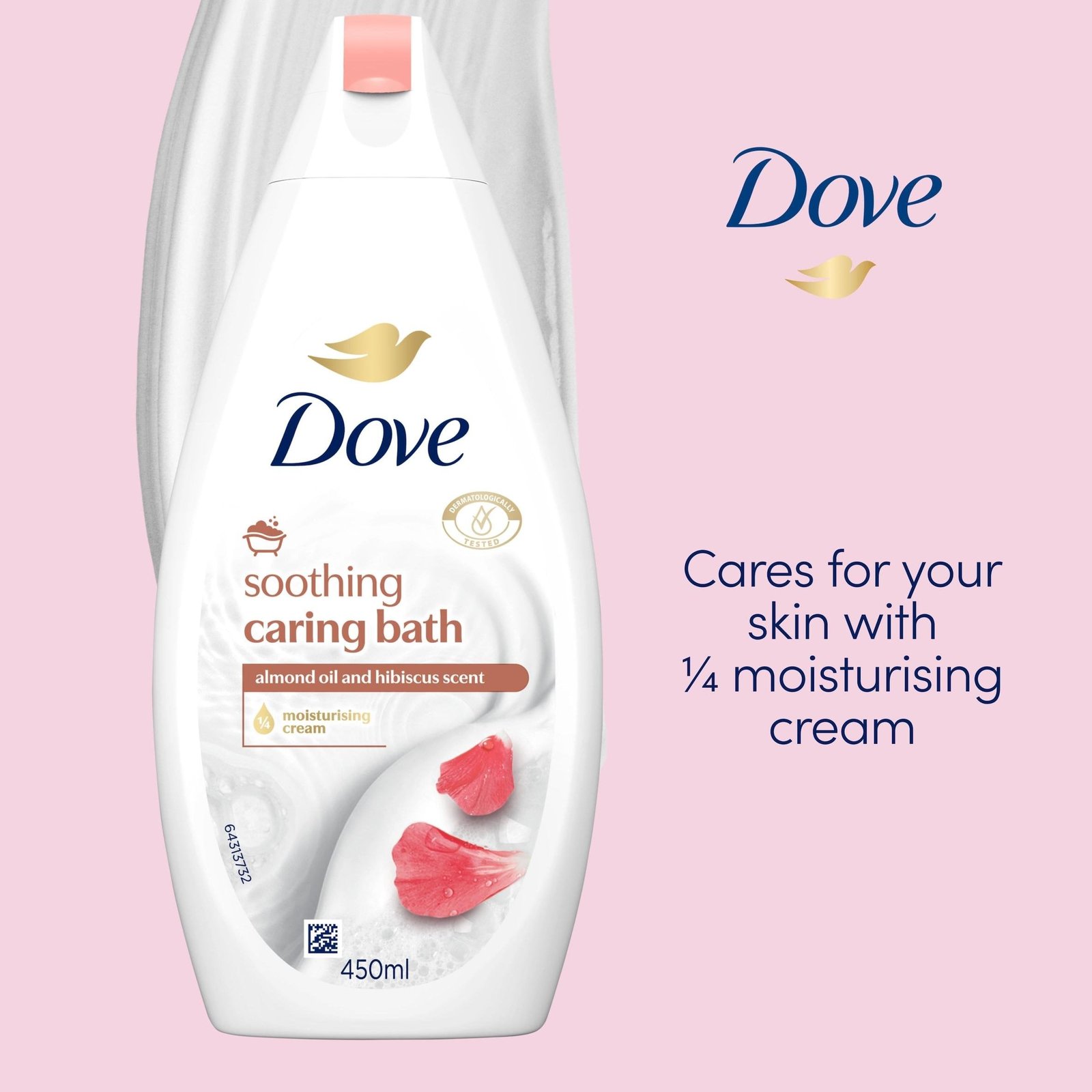 Dove Soothing Caring Bath Amandelolie & Hibiscus Douchegel 720ml
