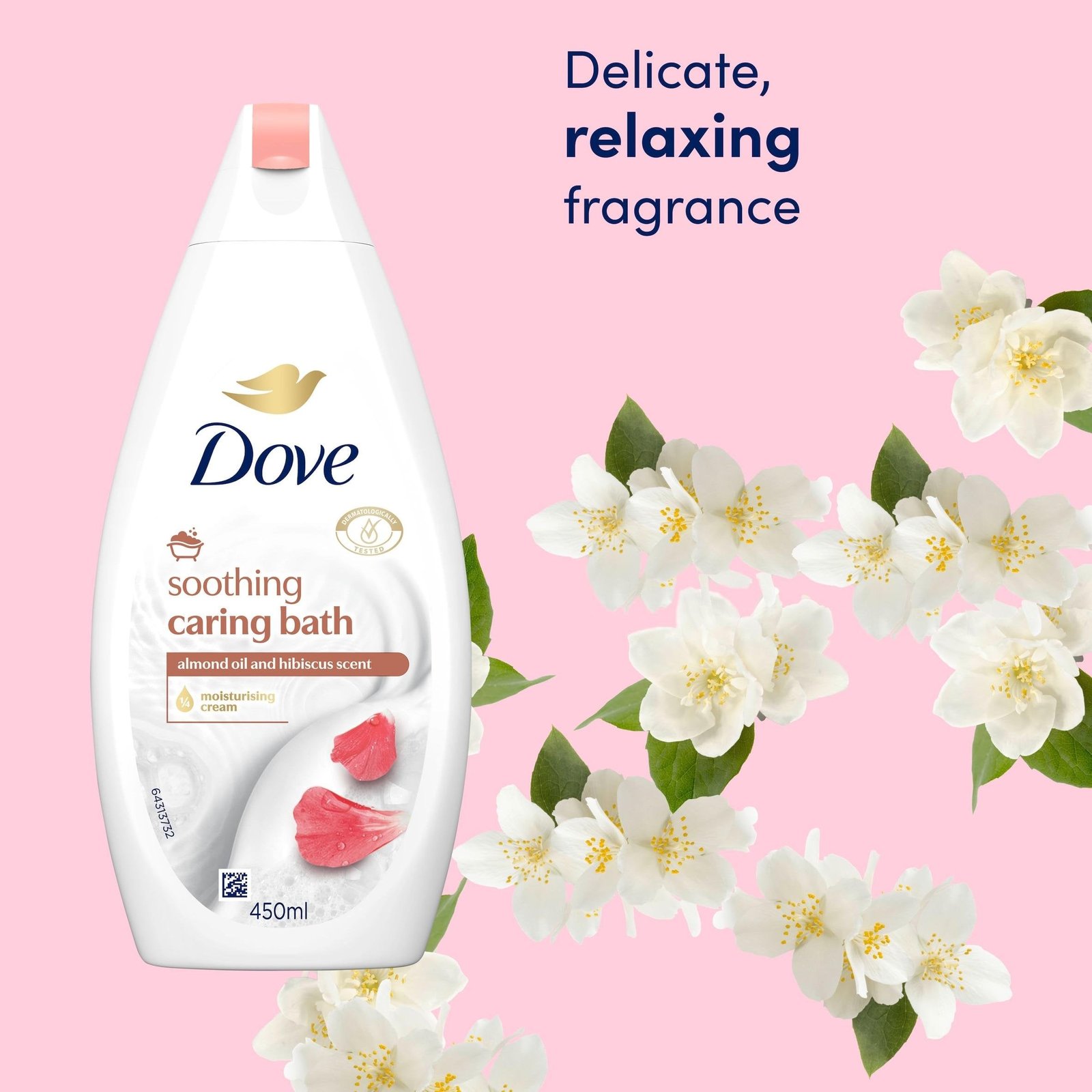 Dove Soothing Caring Bath Amandelolie & Hibiscus Douchegel 720ml
