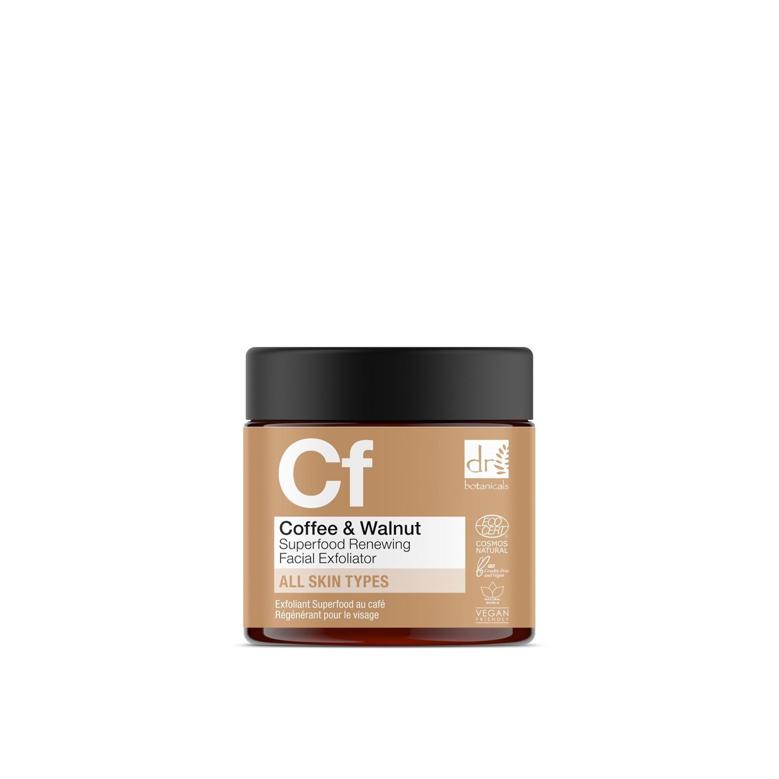 Dr. Botanicals Apothecary Coffee & Walnut Superfood Renewing Facial Exfoliator 60ml
