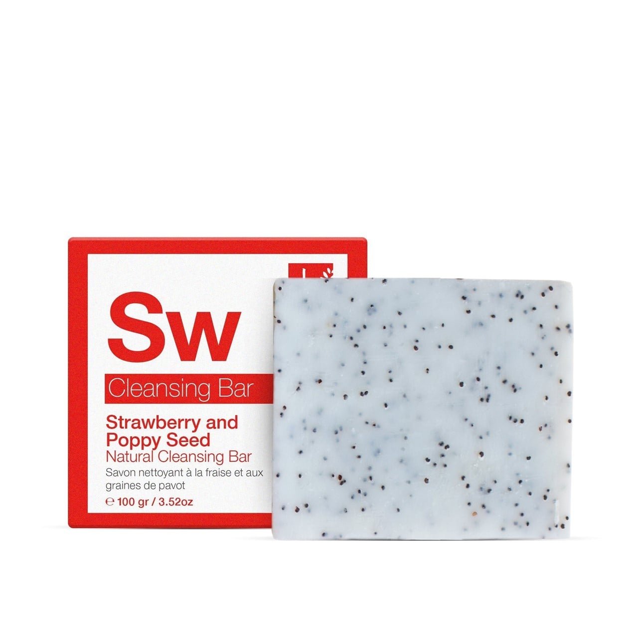Dr. Botanicals Apothecary Strawberry & Poppy Seed Cleansing Bar 100g