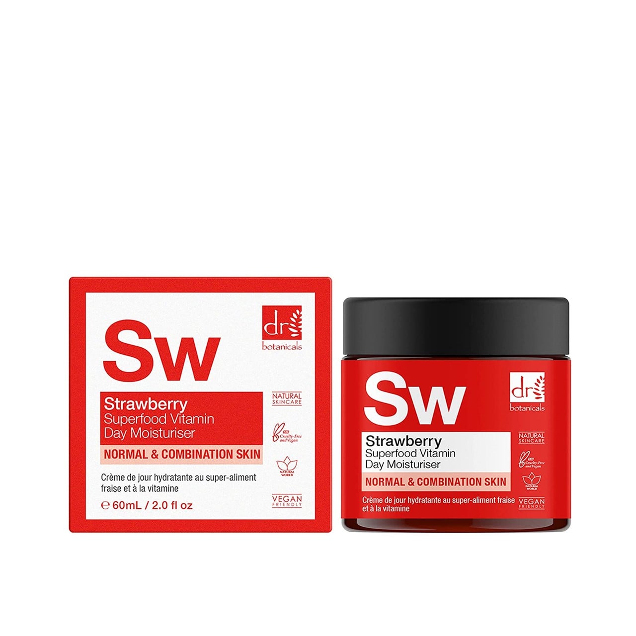 Dr. Botanicals Apothecary Strawberry Vitamin C Day Moisturiser 60ml