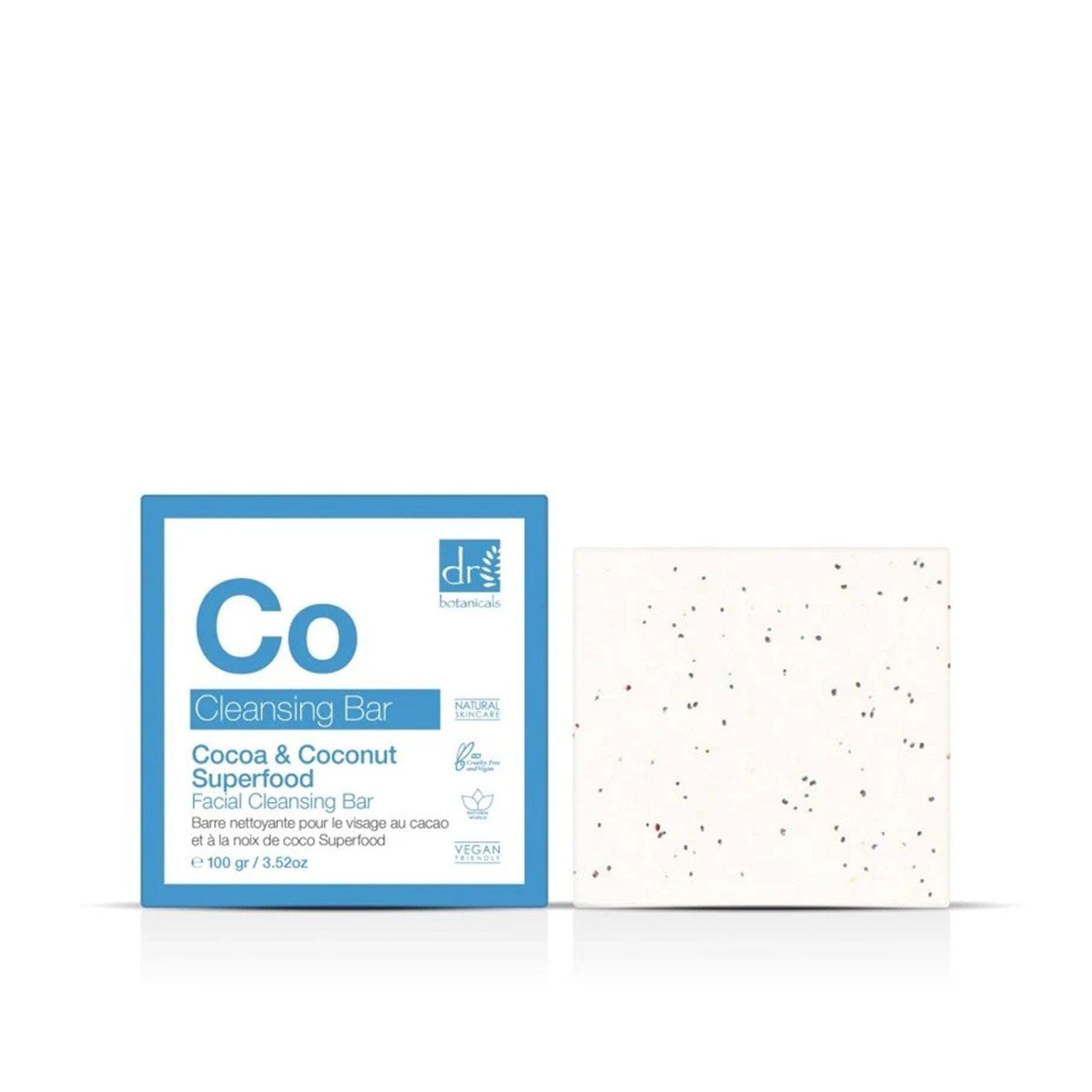 Dr. Botanicals Cocoa & Coconut Superfood Facial Cleansing Bar 100g