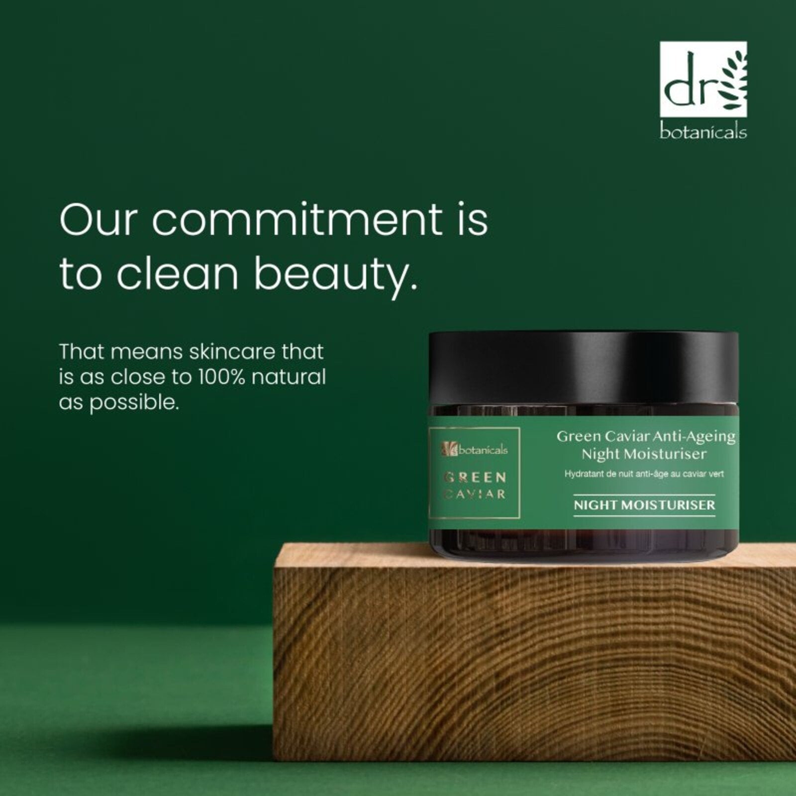 Dr. Botanicals Green Caviar & Argan Oil Anti-Aging Night Moisturizer 50ml