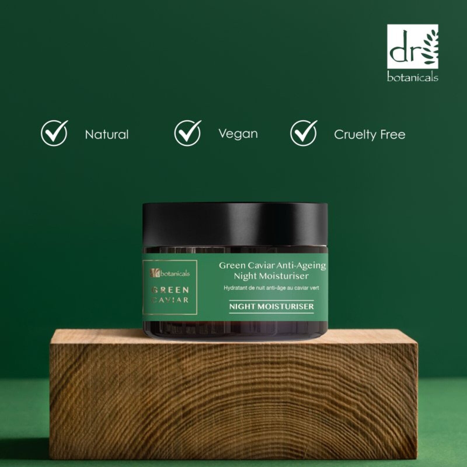 Dr. Botanicals Green Caviar & Argan Oil Anti-Aging Night Moisturizer 50ml