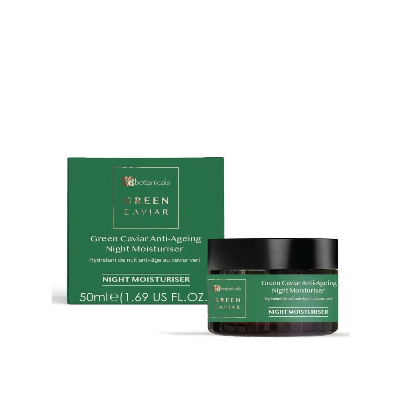 Dr. Botanicals Green Caviar & Argan Oil Anti-Aging Night Moisturizer 50ml