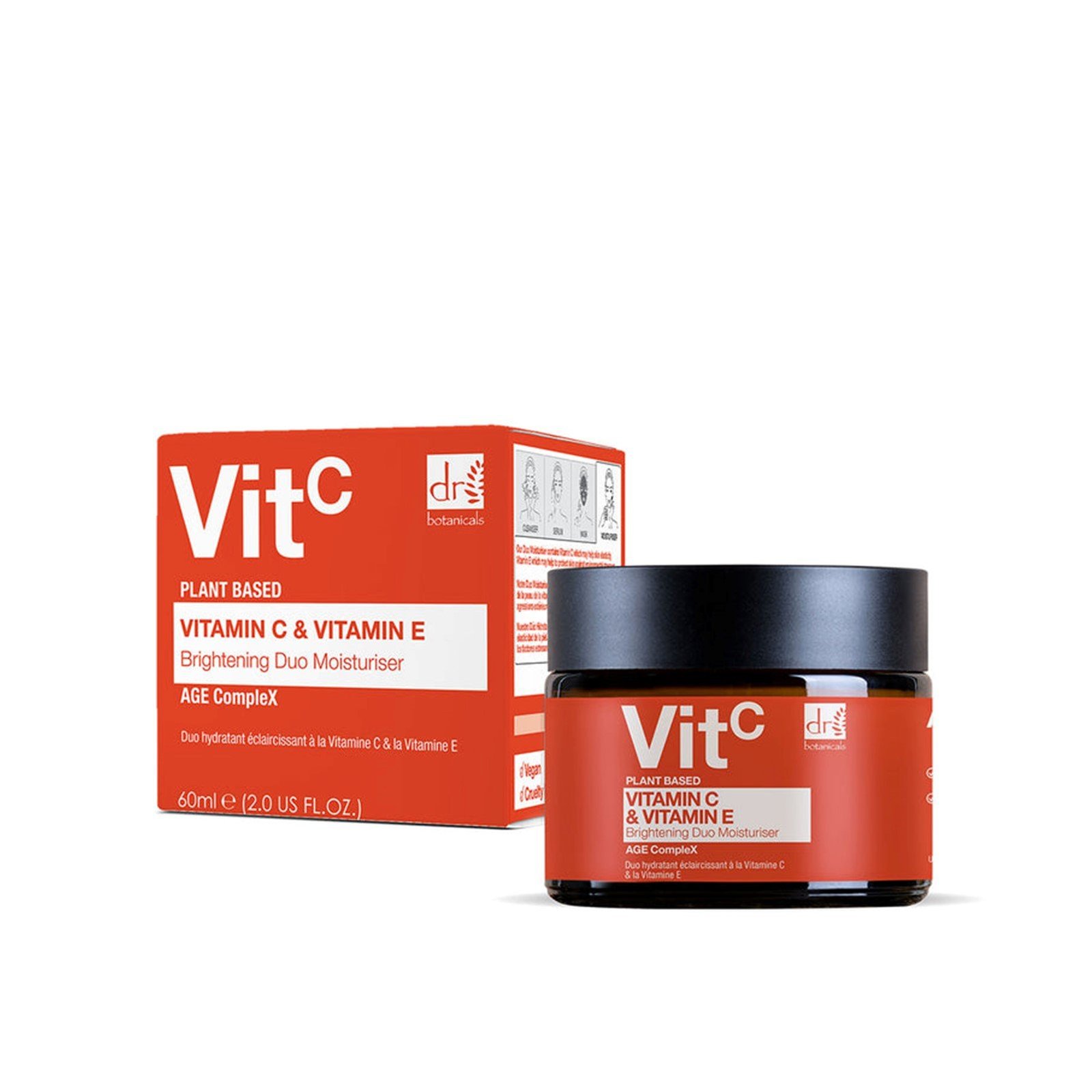 Dr. Botanicals VitC Vitamin C & Vitamin E Brightening Duo Moisturizer 60ml (2.0floz)