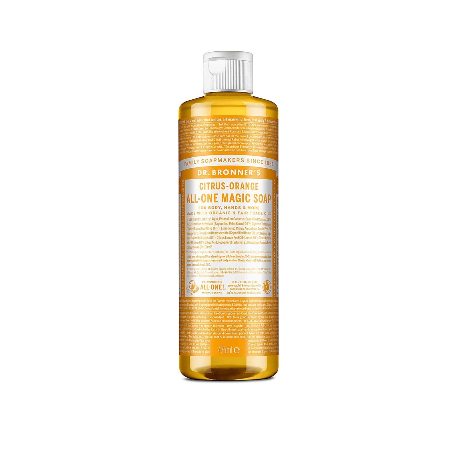 Dr. Bronner's All-One Magic Soap Citrus-Orange 475ml