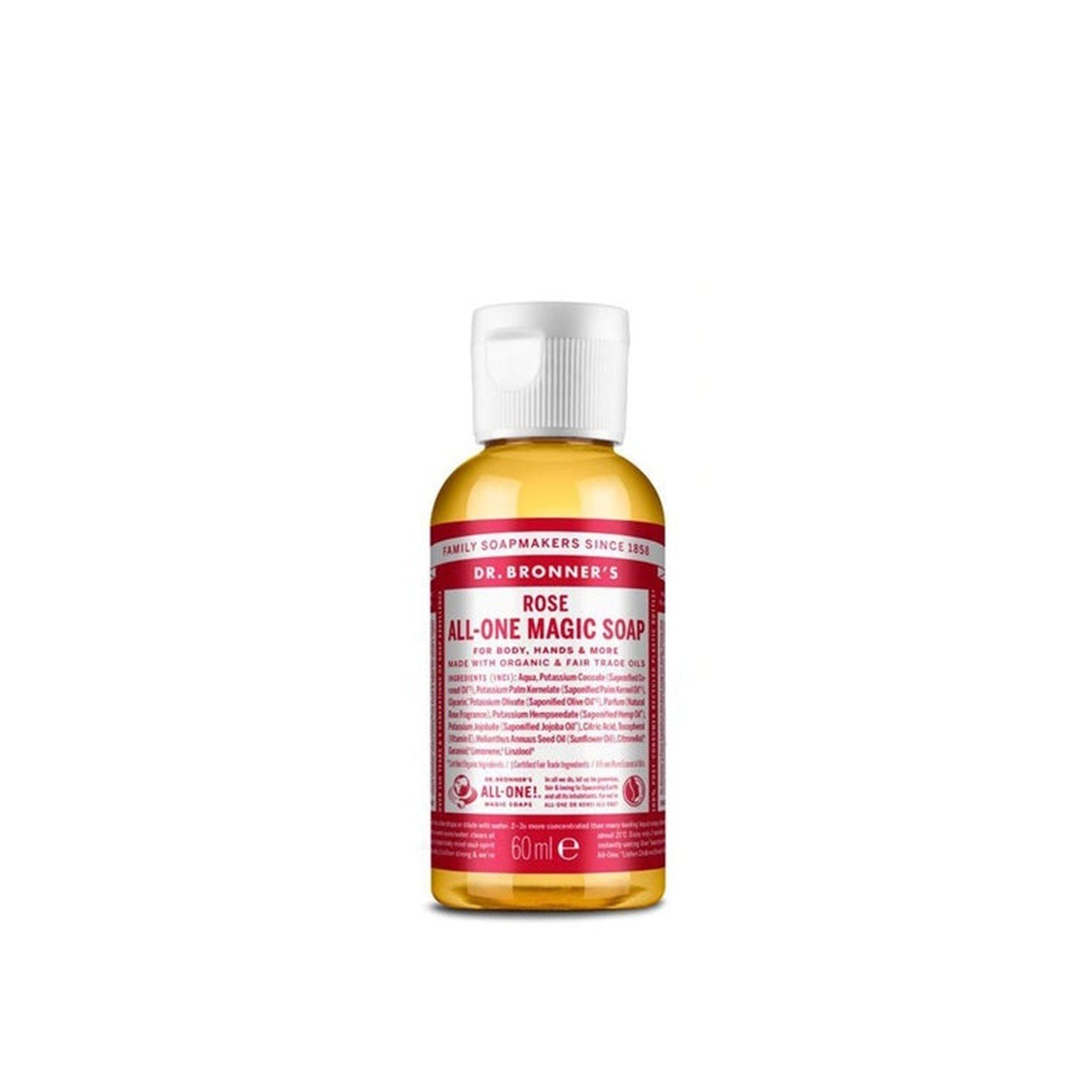 Dr. Bronner's All-One Magic Soap Rose 60ml (2.02floz)