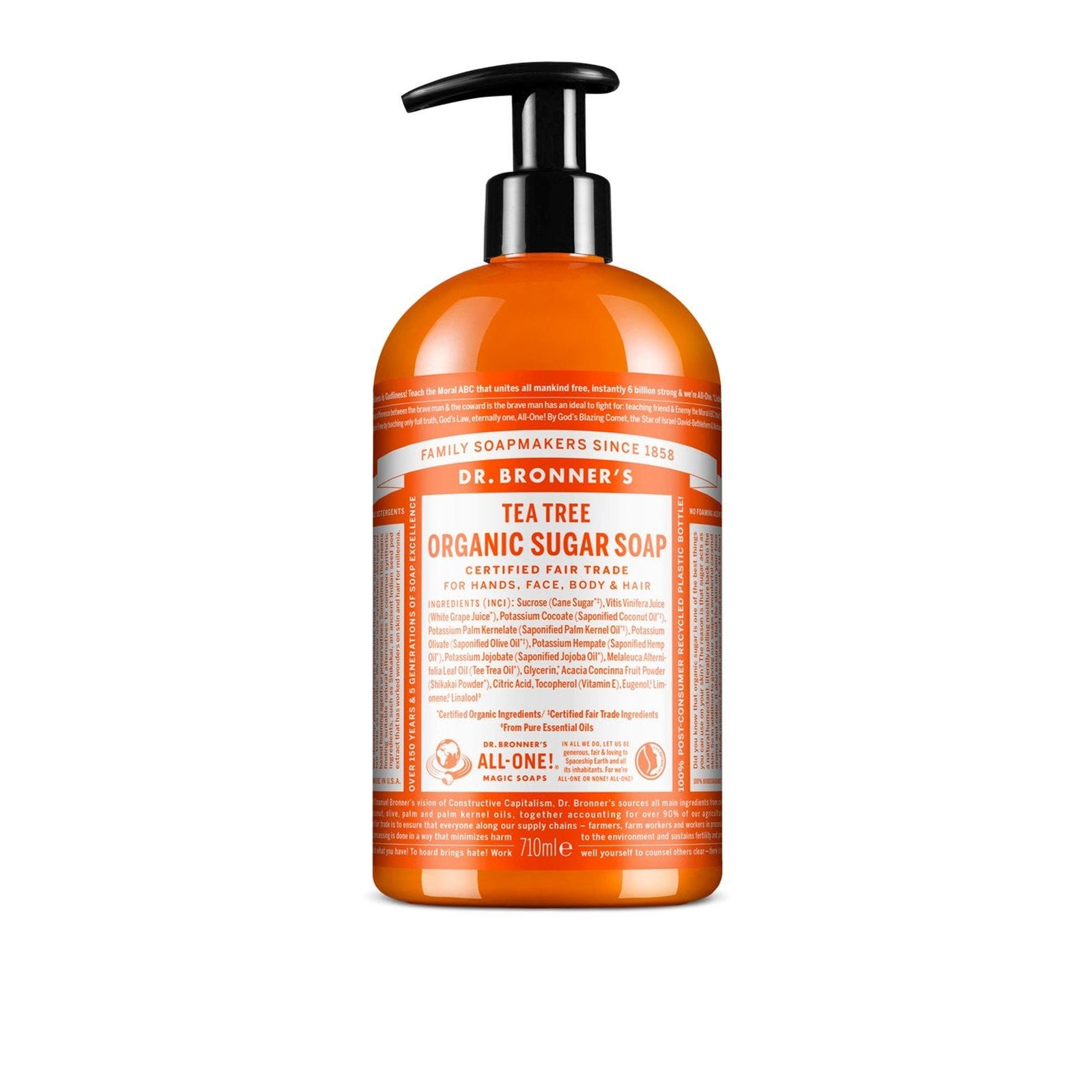 Dr. Bronner's Organic Sugar Soap Tea Tree
