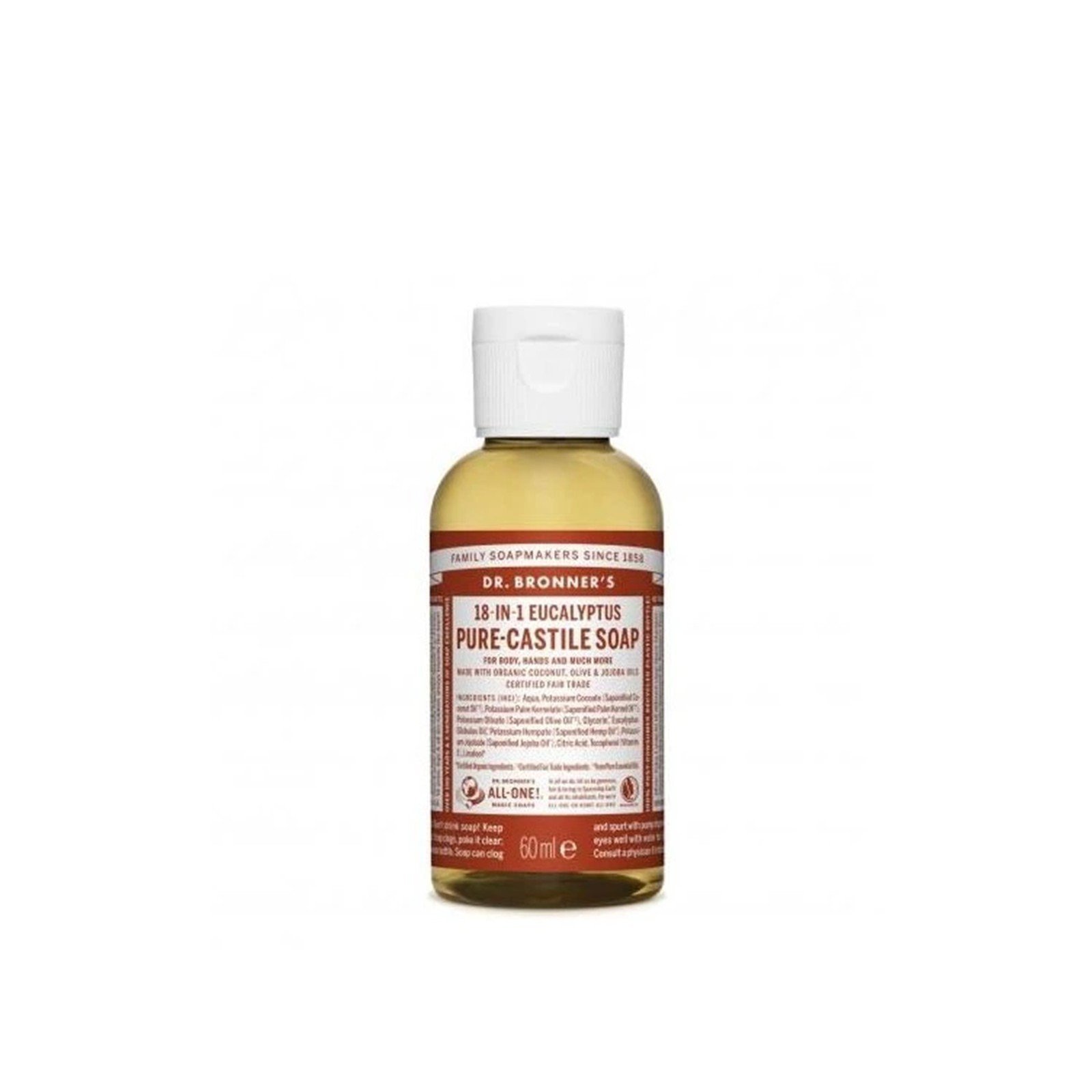 Dr. Bronner's Pure-castile Soap 18-in-1 Eucalyptus 60ml