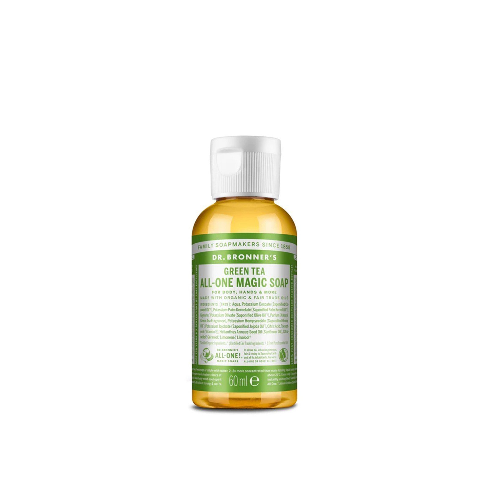 Dr. Bronner's Pure-Castile Soap Green Tea 60ml