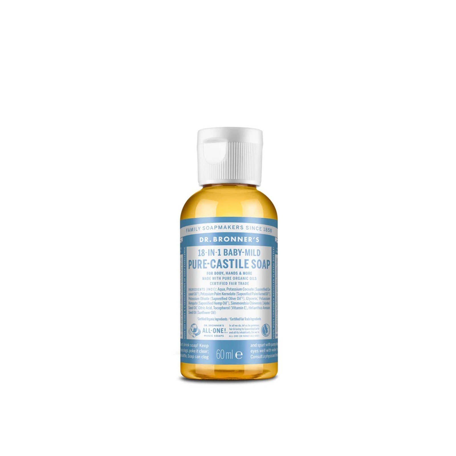 Dr. Bronner's Pure-Castile Soap 18-In-1 Baby-Mild 60ml