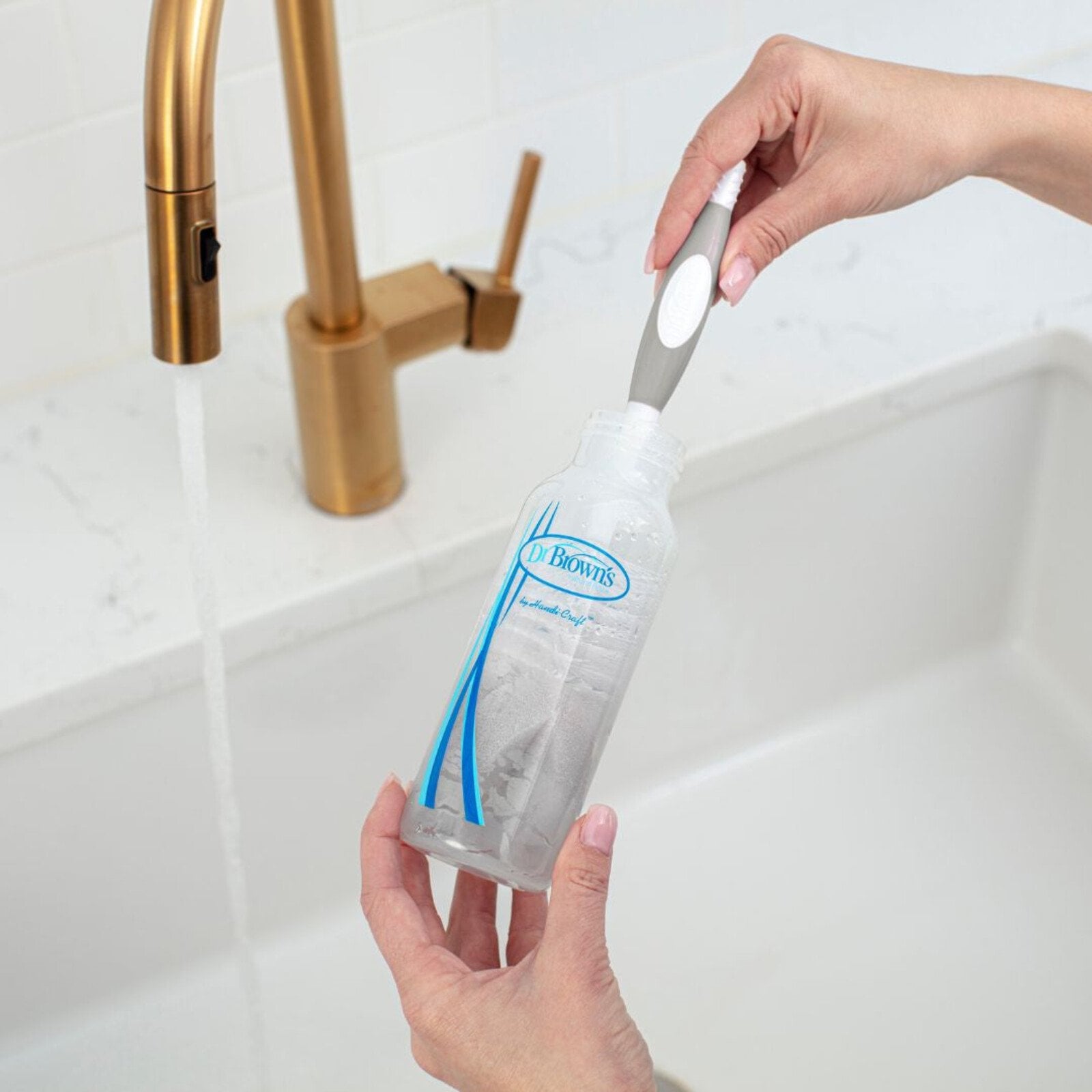 Dr. Brown’s Natural Flow Baby Bottle Brush Grey x1