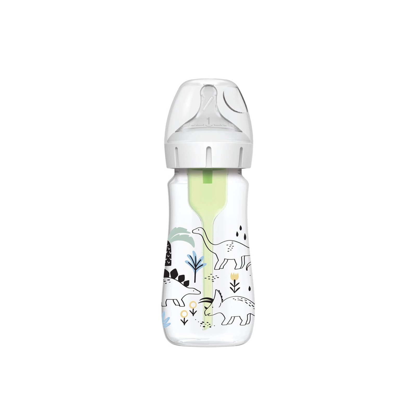 Dr. Brown’s Options+ Anti-Colic Wide-Neck Bottle 0m+ Dinosaur 270ml (9.1floz)