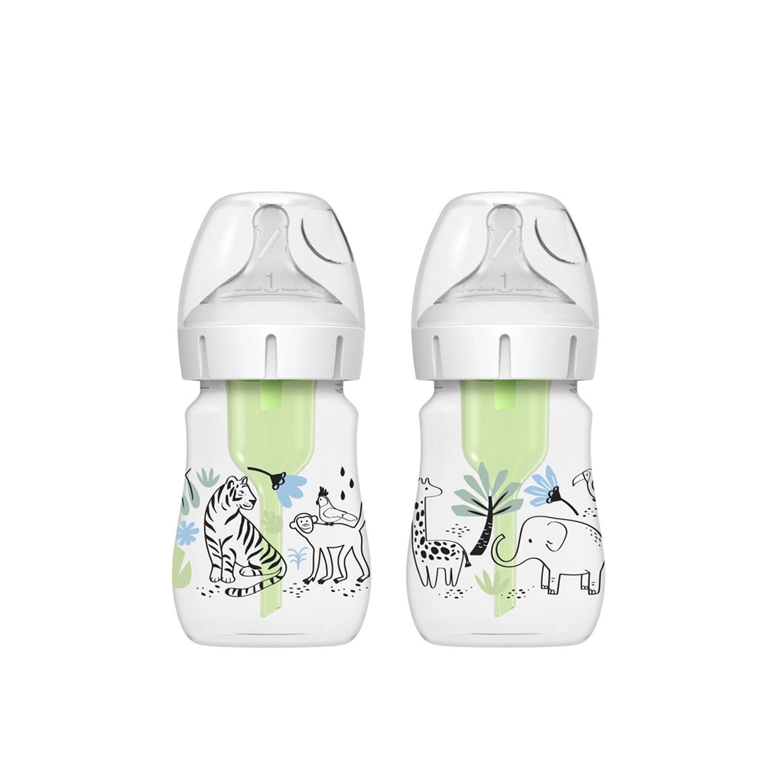 Dr. Brown’s Options+ Anti-Colic Wide-Neck BPA-Free Plastic Baby Bottle 0m+ 150ml