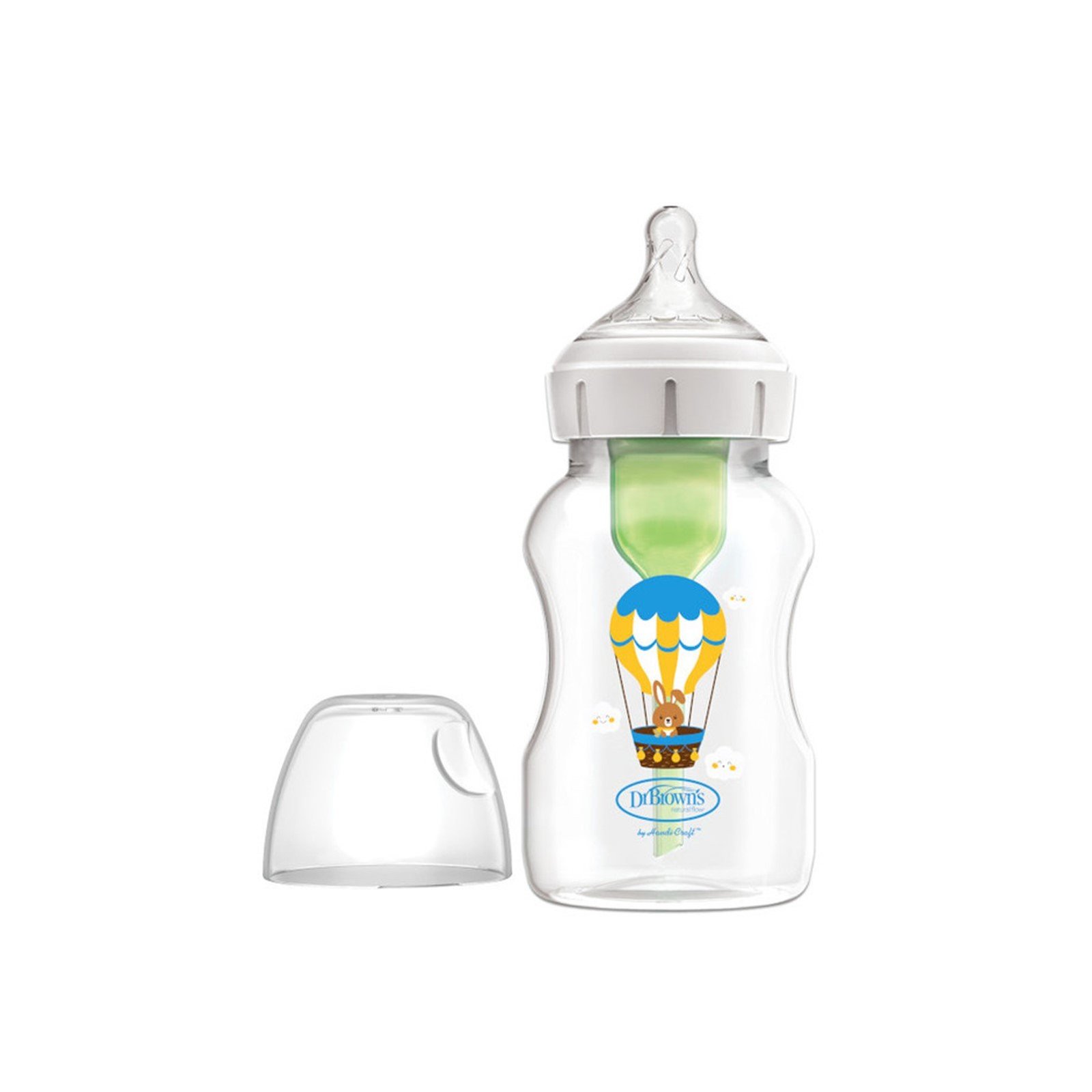 Dr. Brown’s Options+ Anti-Colic Wide-Neck BPA-Free Plastic Bottle 3m+ 330ml