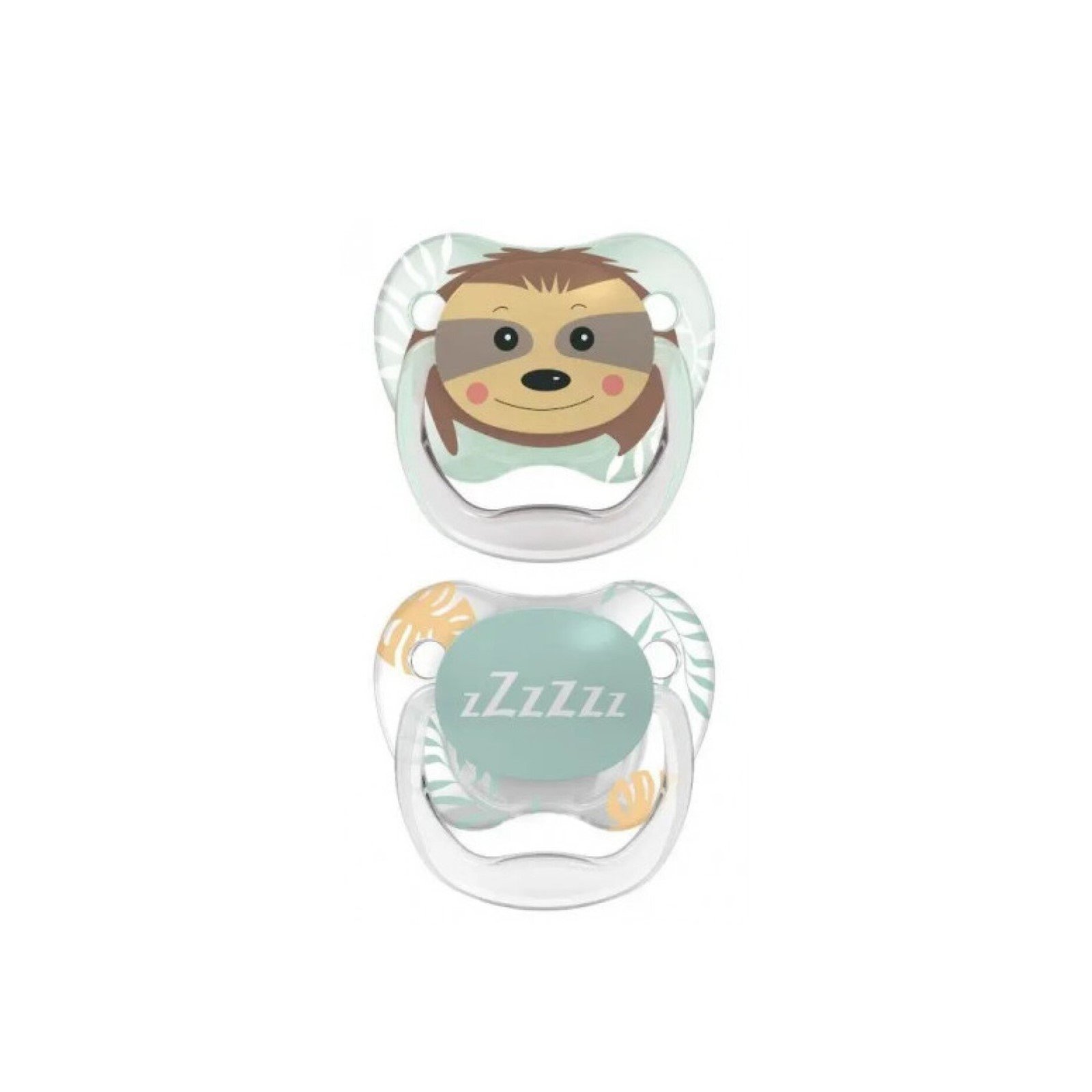 Dr. Brown's PreVent Animal Faces Pacifier 6-18m Green x2