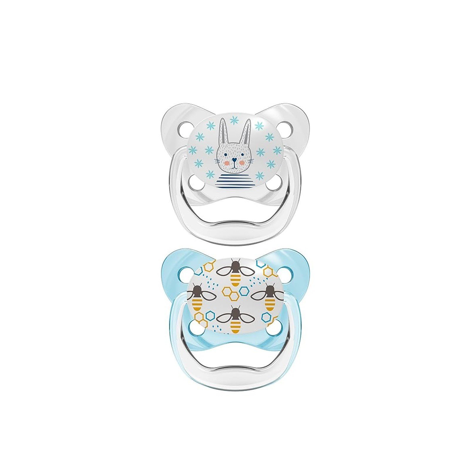 Dr. Brown's PreVent Contoured Pacifier 0-6m Blue x2