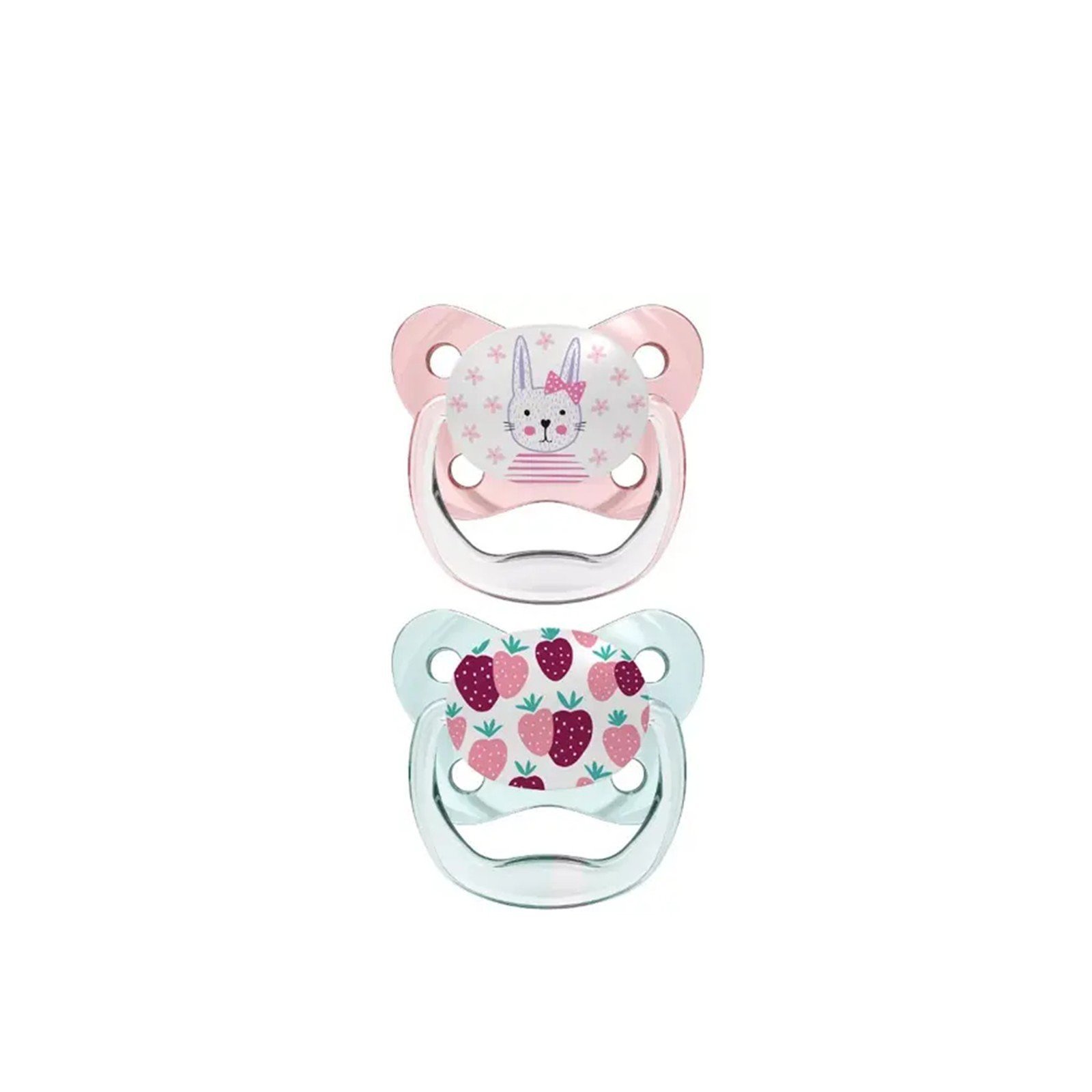 Dr. Brown’s PreVent Contoured Pacifier 0-6m Pink x2