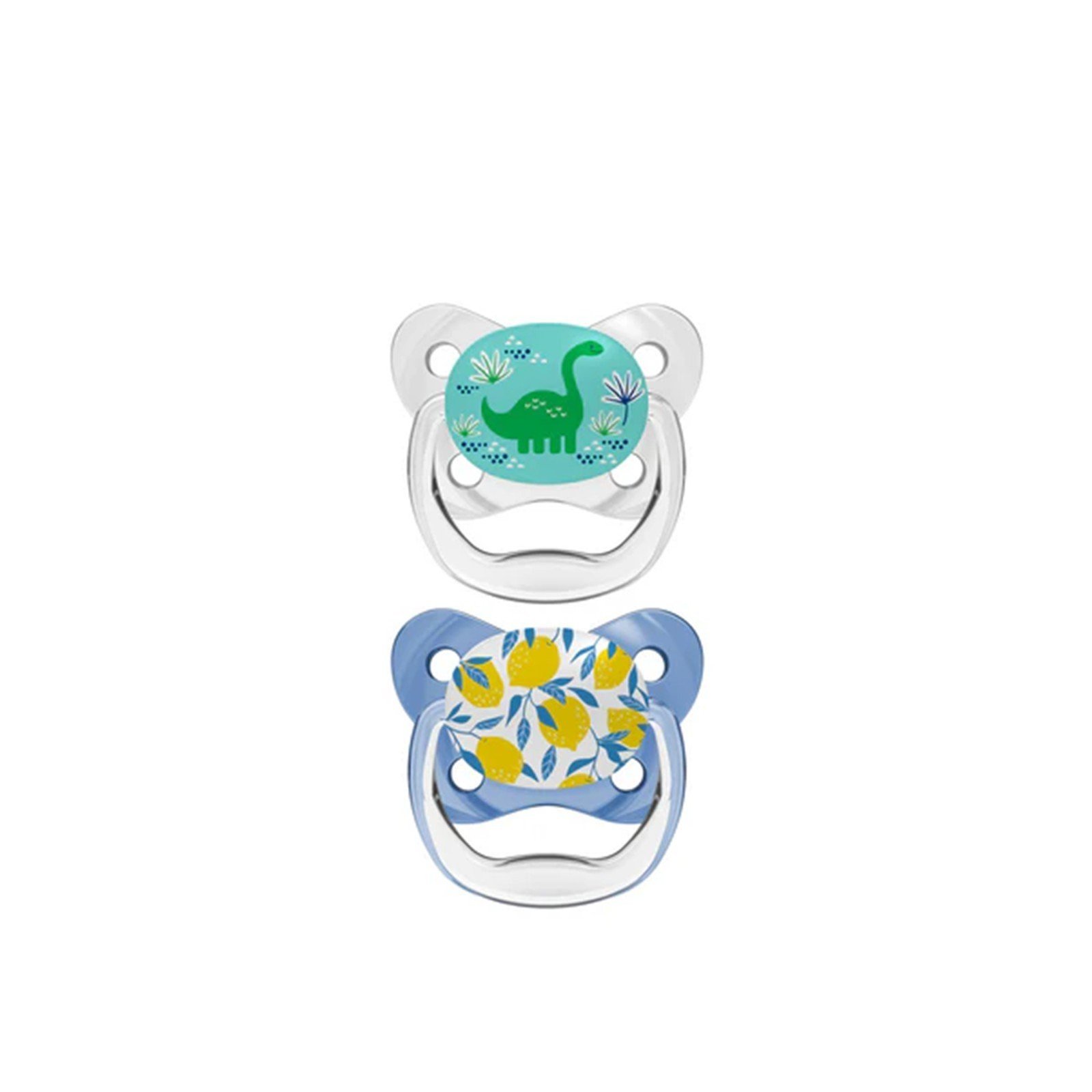 Dr. Brown's PreVent Contoured Pacifier 6-18m Blue x2