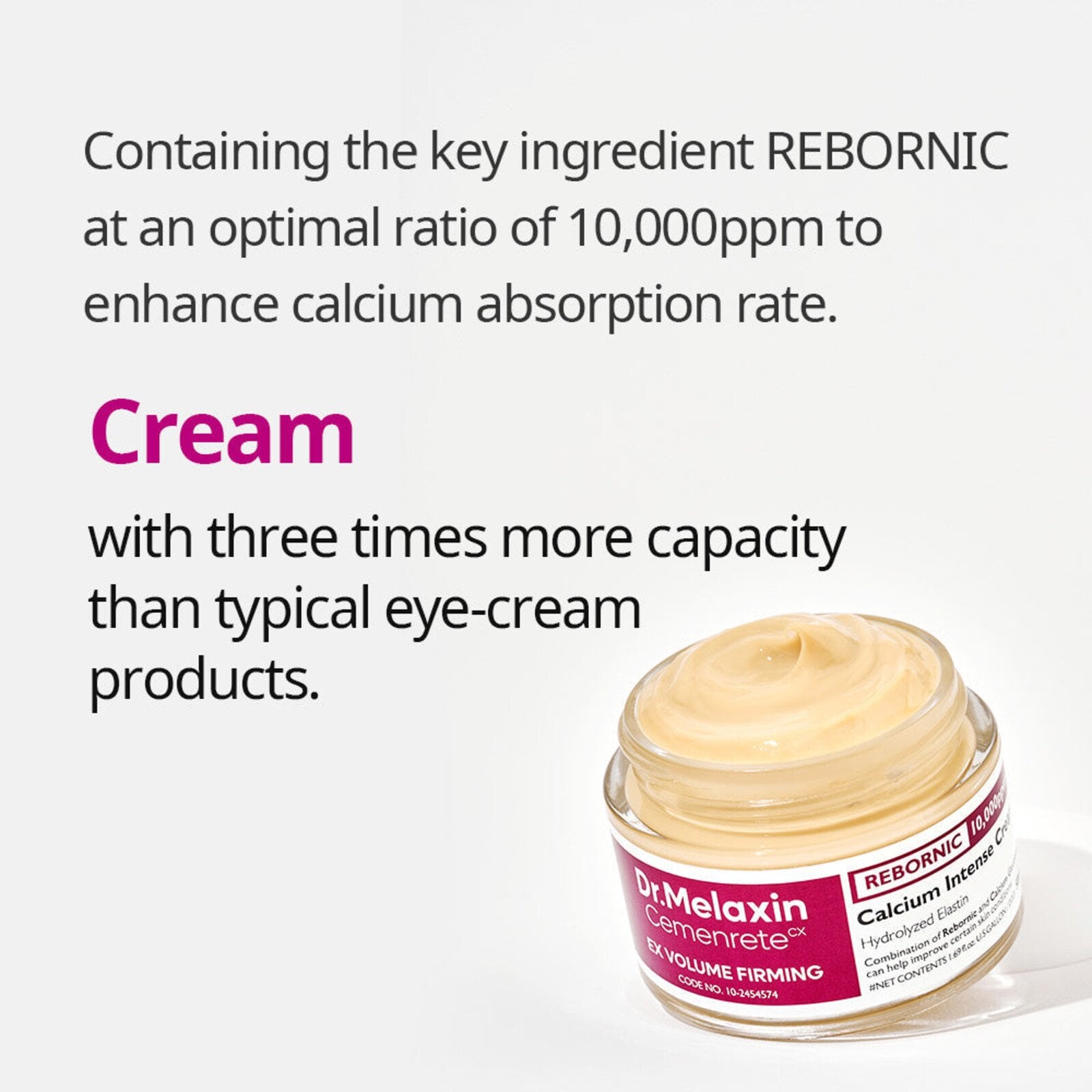 Dr.Melaxin Cemenrete Calcium Intense Cream 50ml (1.69floz)