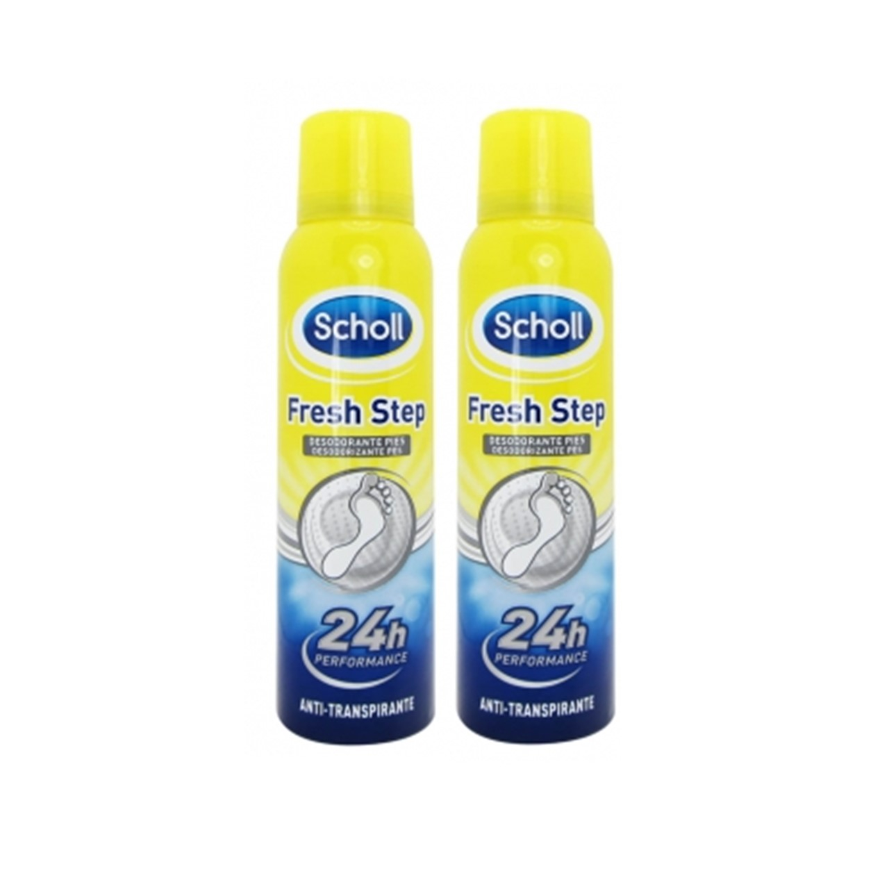 Dr Scholl Fresh Step Feet Deodorant & Antiperspirant 150ml x2 (2x5.07fl oz)