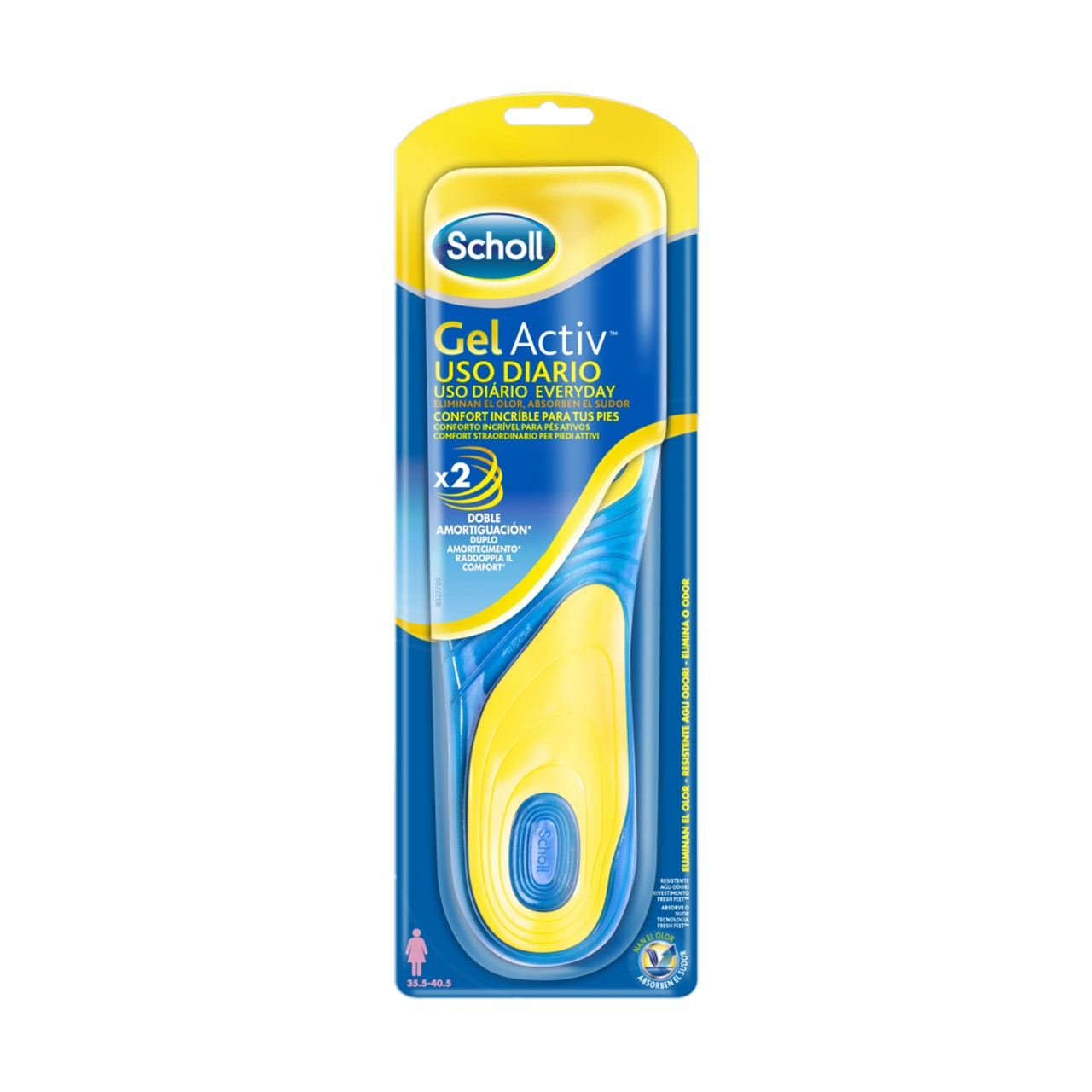Dr Scholl GelActiv Daily Use Insoles Women 35.5-40.5