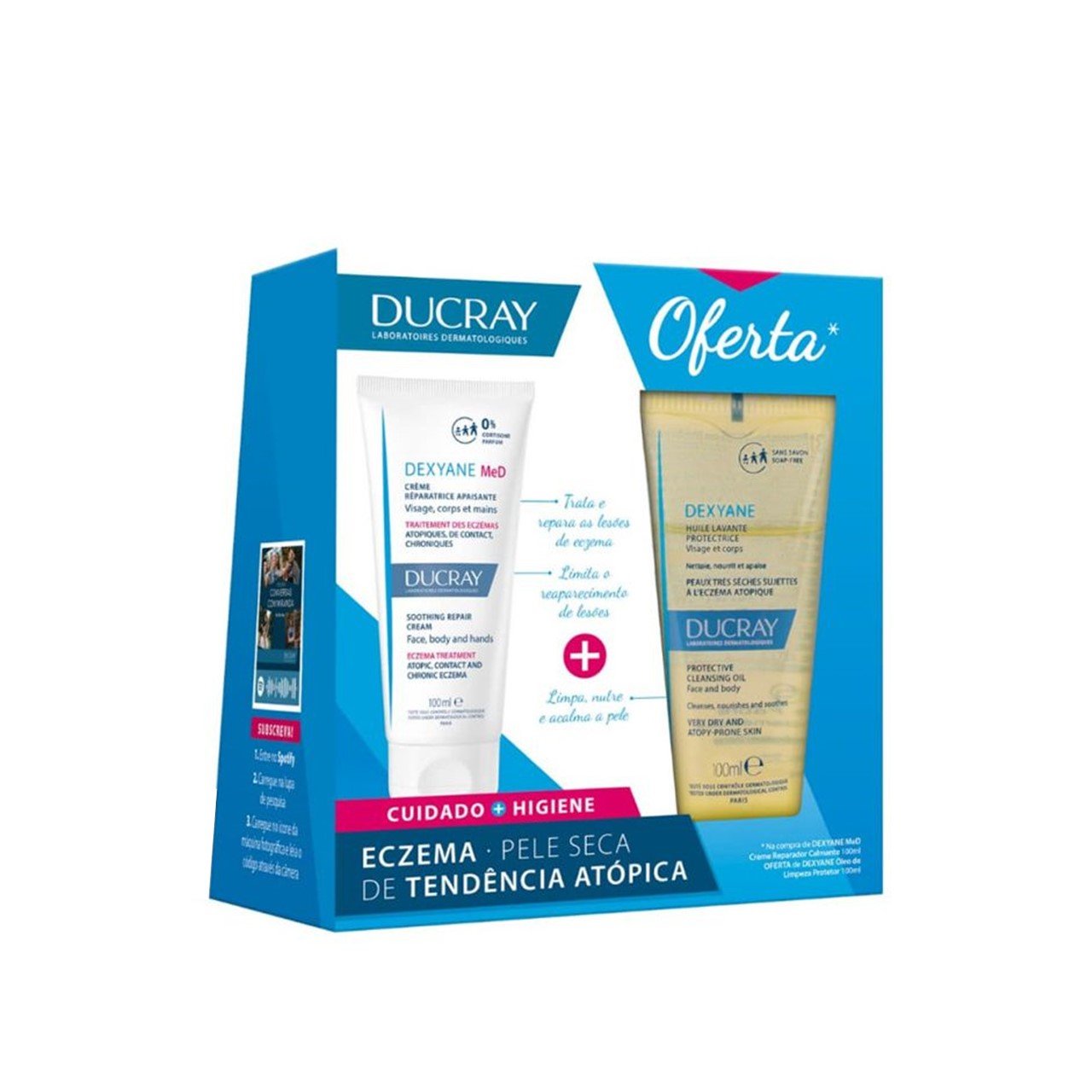 Ducray Dexyane MeD Repair Cream 100ml + Dexyane Cleansing Oil 100ml