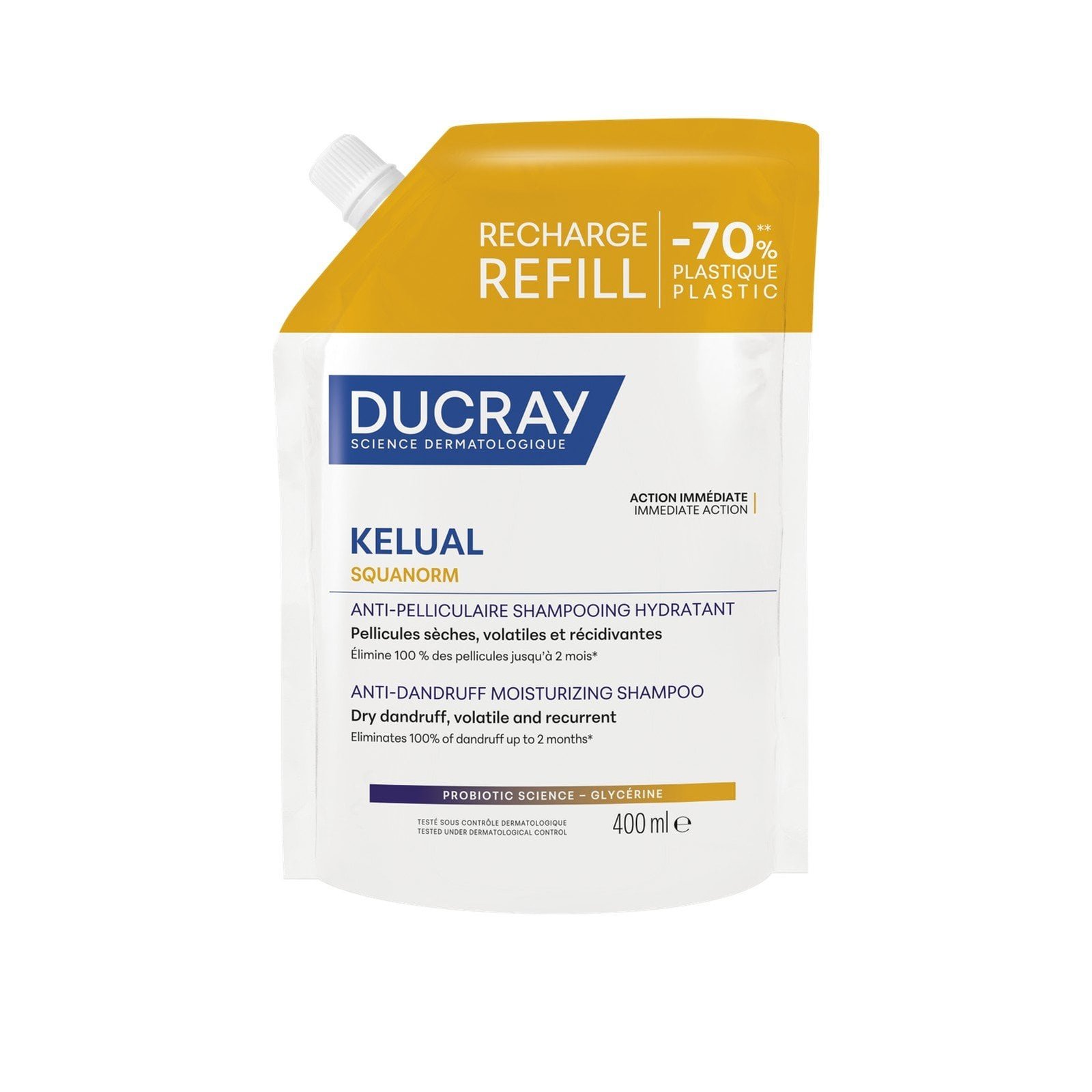 Ducray Kelual Squanorm Anti-Dandruff Moisturizing Shampoo 400ml