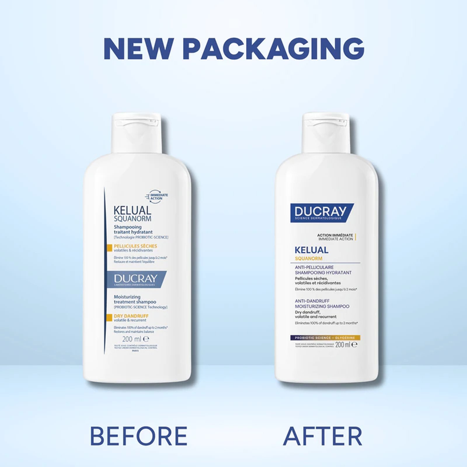 Ducray Kelual Squanorm Anti-Dandruff Moisturizing Shampoo 200ml
