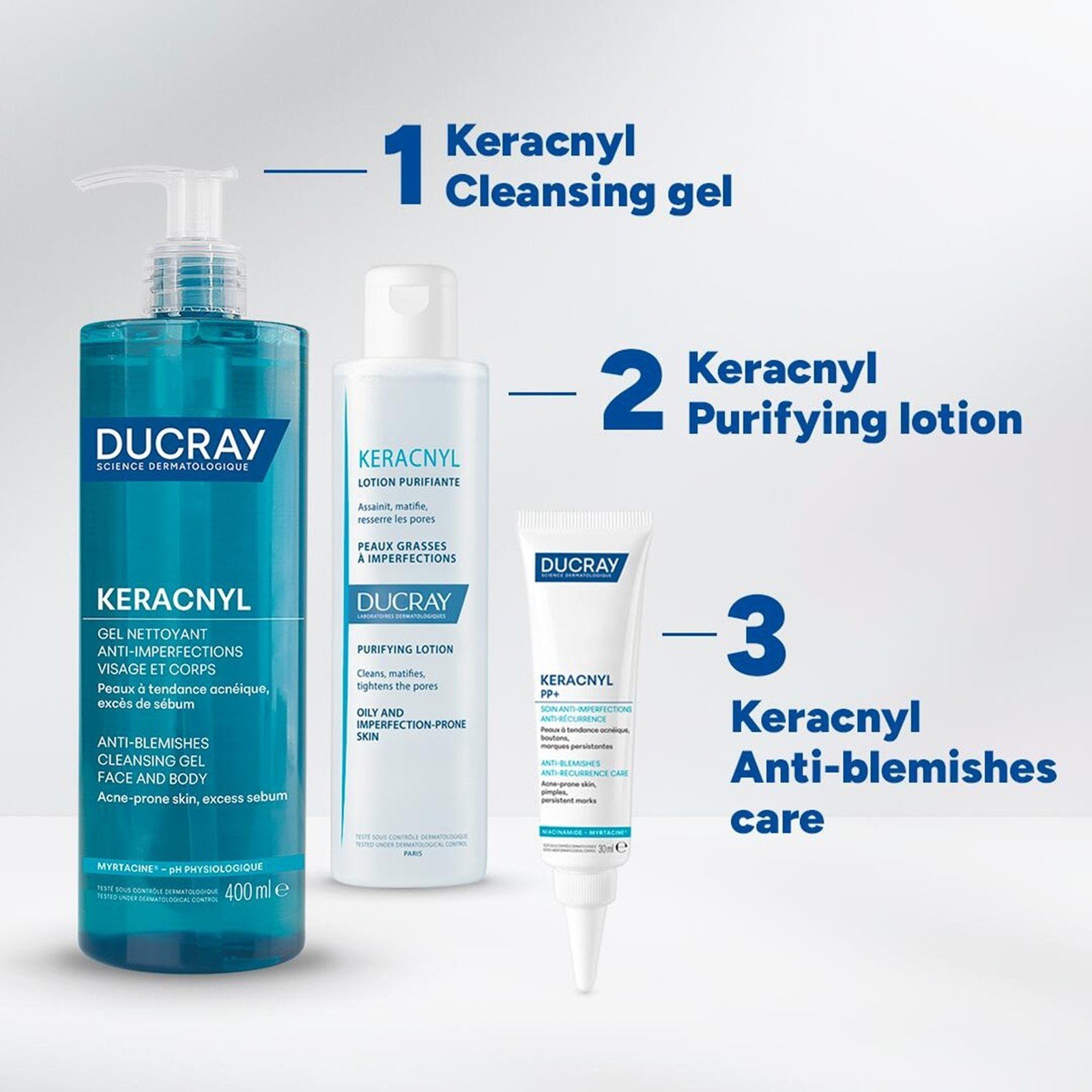 Ducray Keracnyl PP+ Anti-Blemish Cream Acne-Prone Skin 30ml (1.01floz)