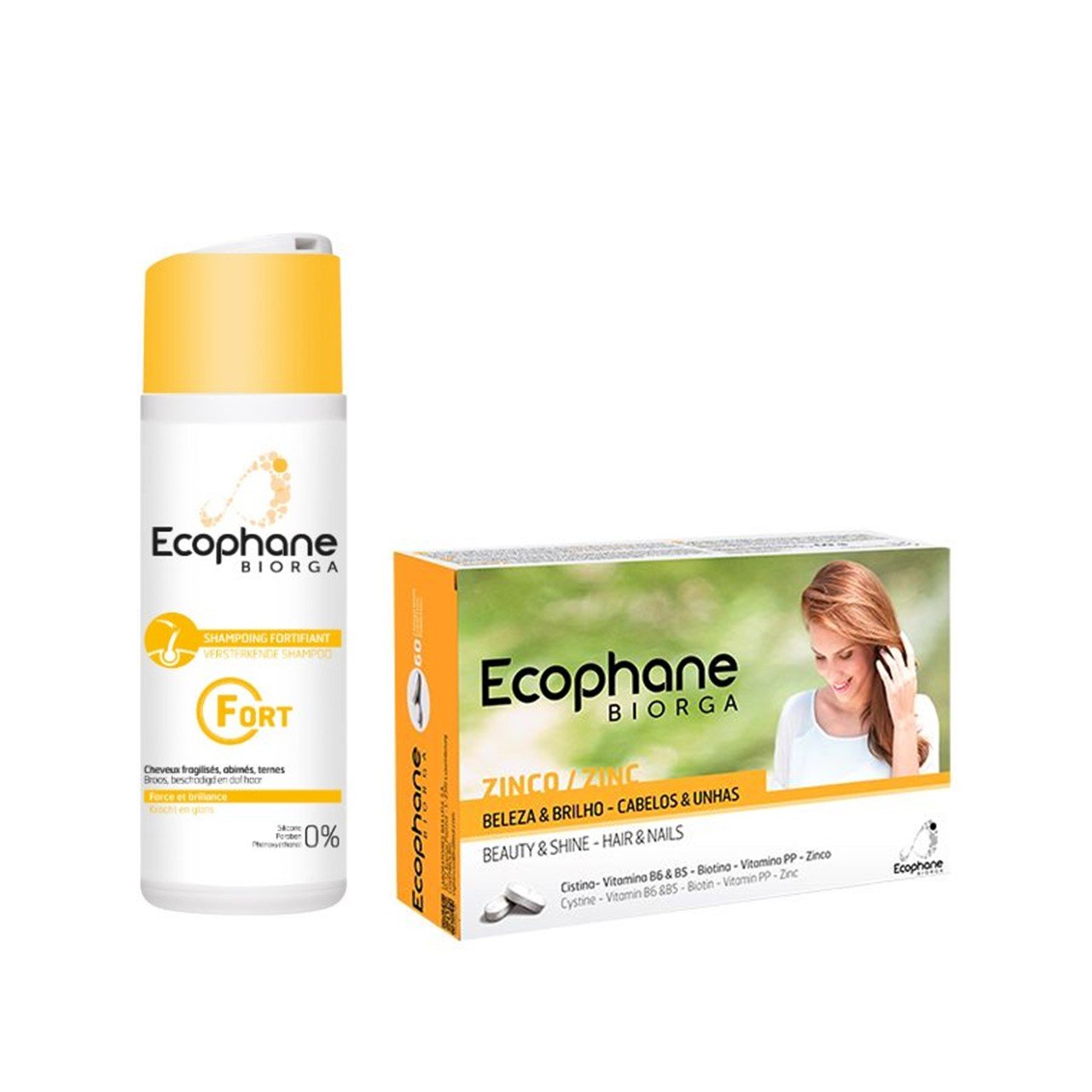 ECOPHANE Fortifying Tablets x60 + Fortifying Shampoo 200ml