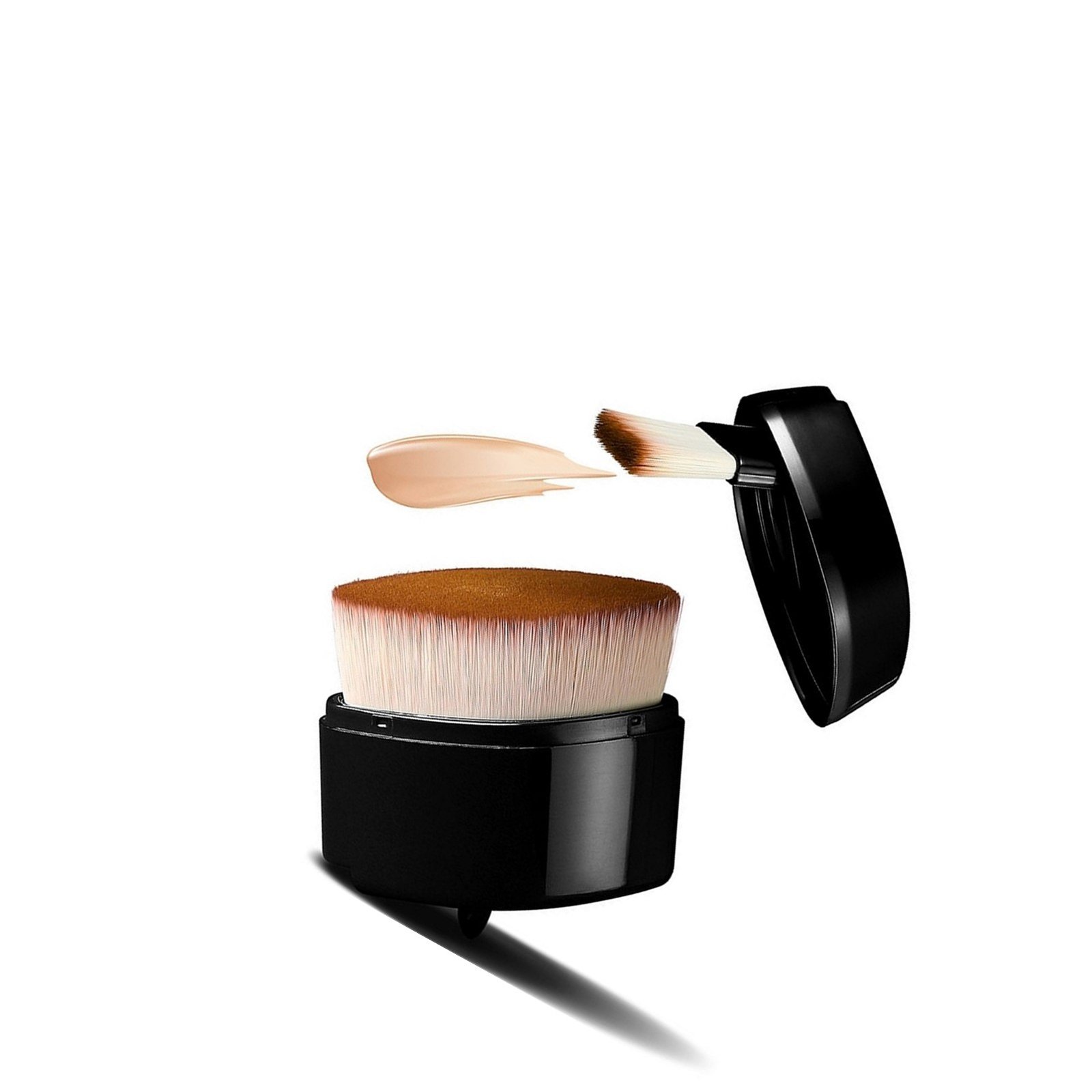 Eigshow Beauty 2-In-1 Foundation Makeup Brush Portable Kit Black
