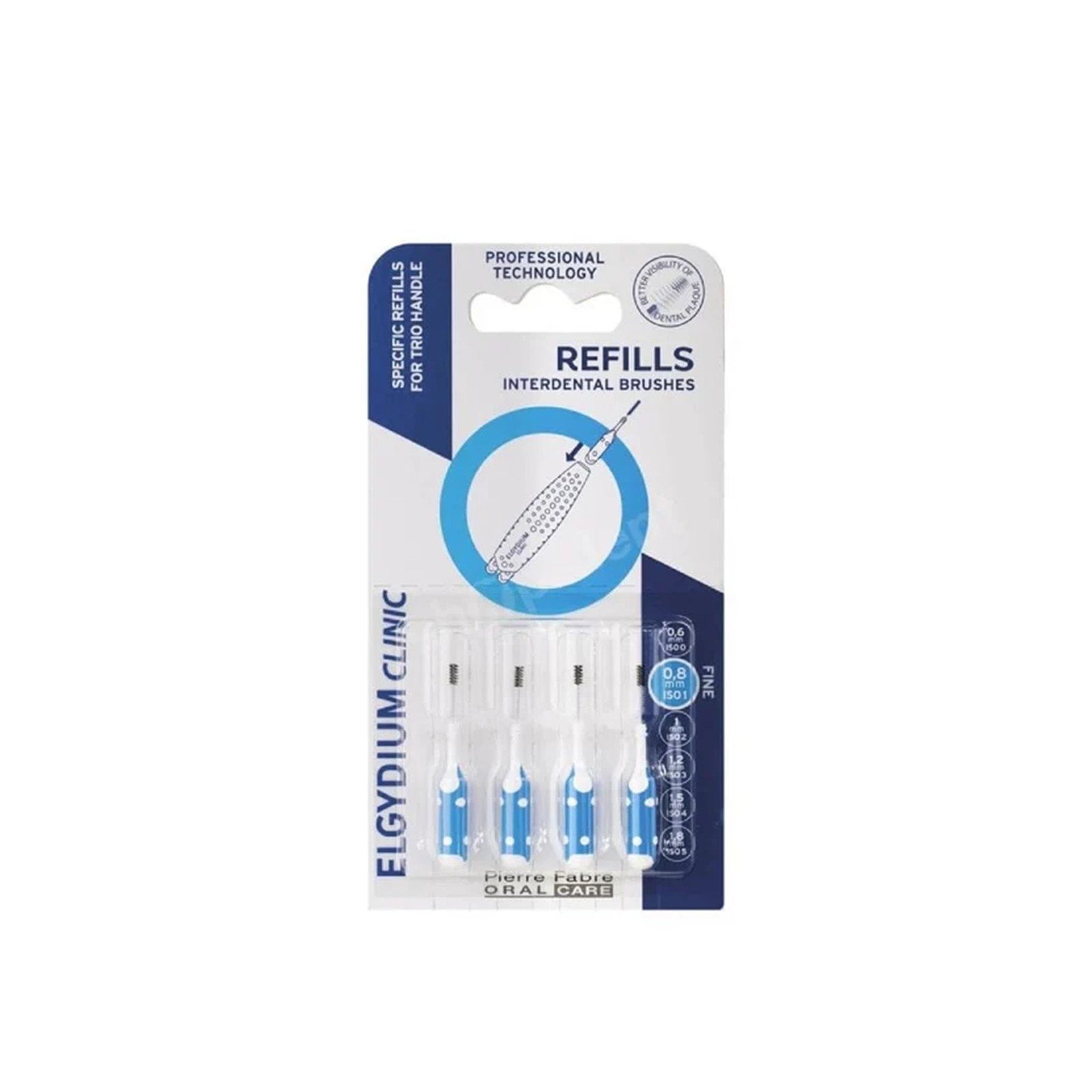 Elgydium Clinic Interdental Brushes Refill ISO 1 x4