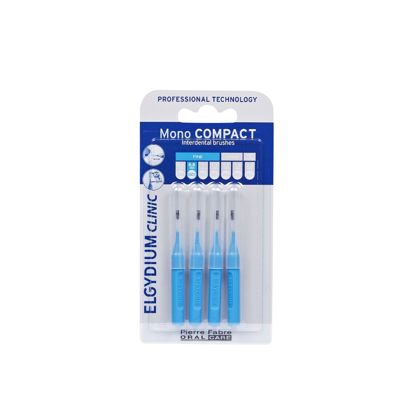 Elgydium Clinic Mono Compact Interdental Brushes ISO 1 x4
