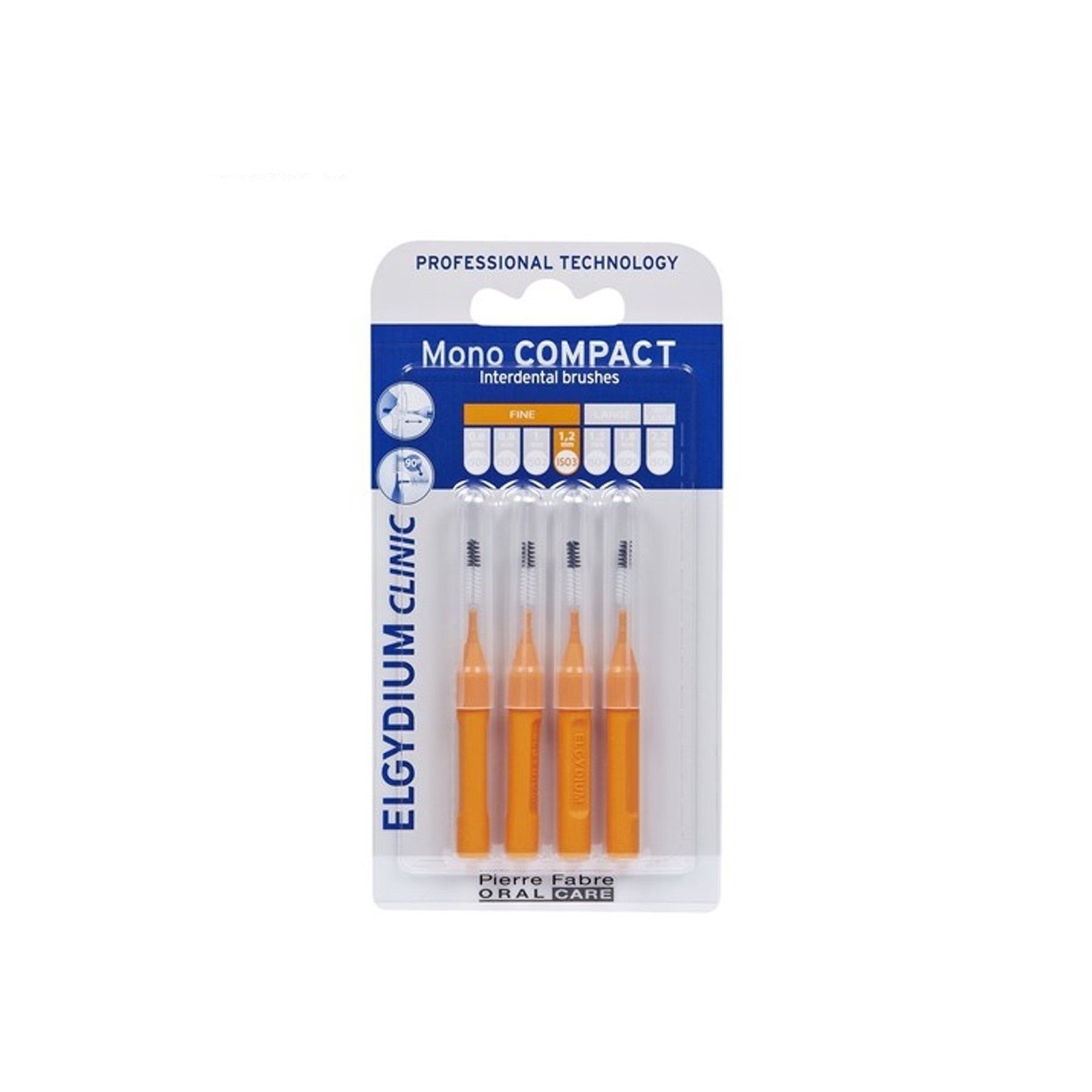 Elgydium Clinic Mono Compact Interdental Brushes ISO 3 x4