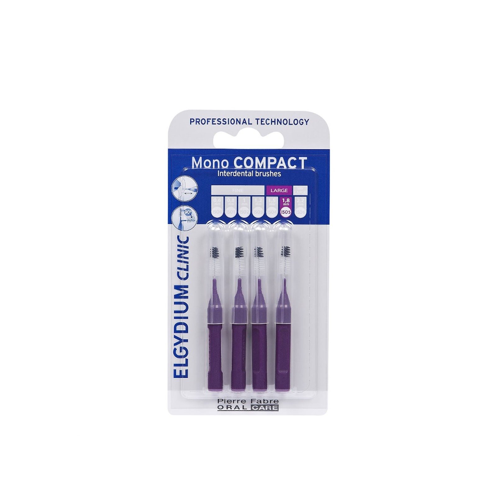 Elgydium Clinic Mono Compact Interdental Brushes ISO 5 x4