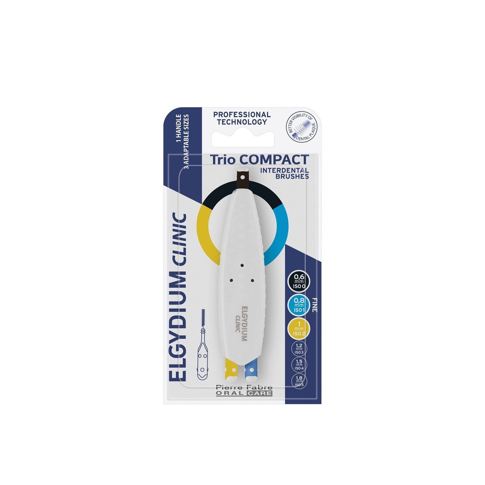 Elgydium Clinic Trio Compact Interdental Brushes ISO 0/1/2 x3