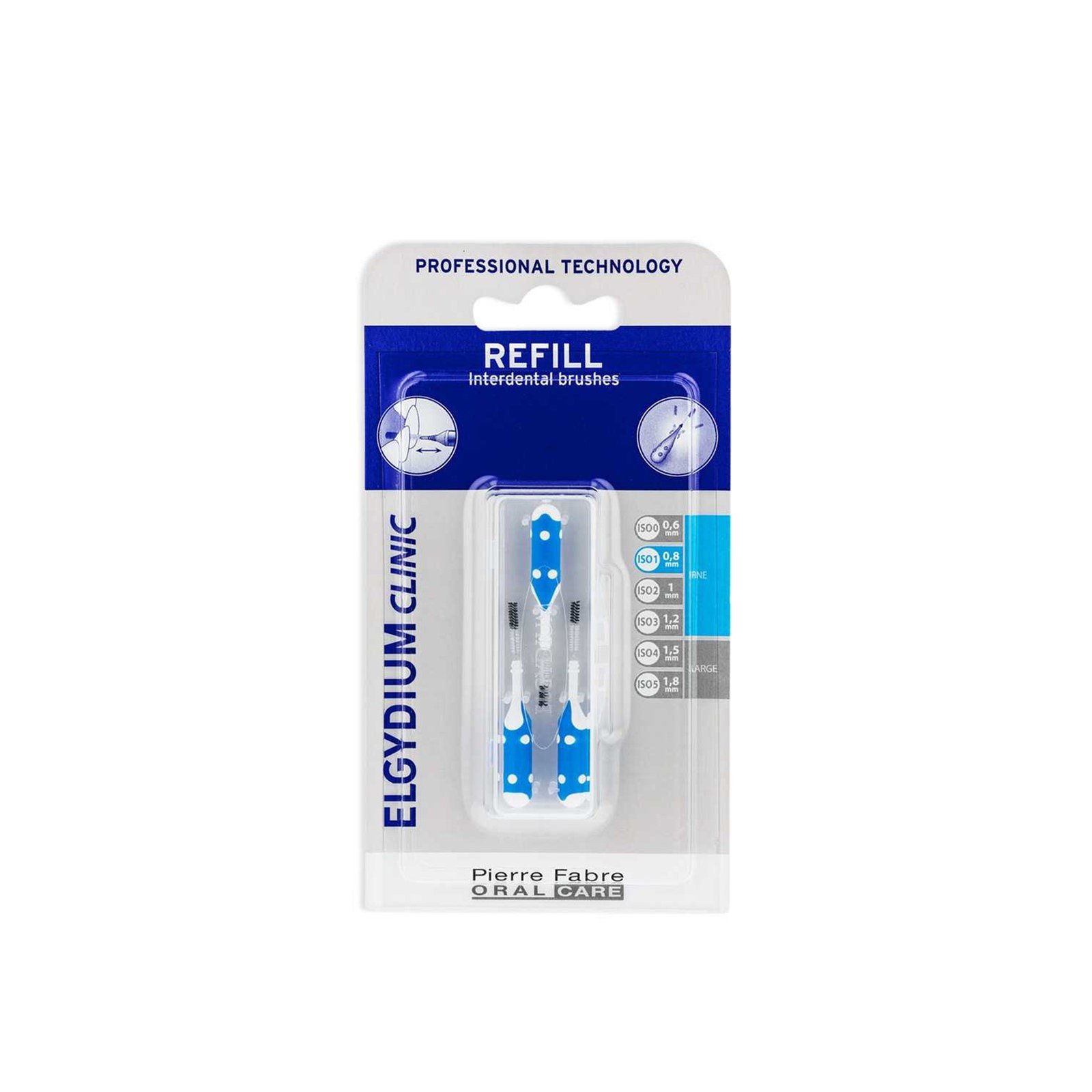 Elgydium Clinic Trio Compact Interdental Brushes ISO 1 Refill x3