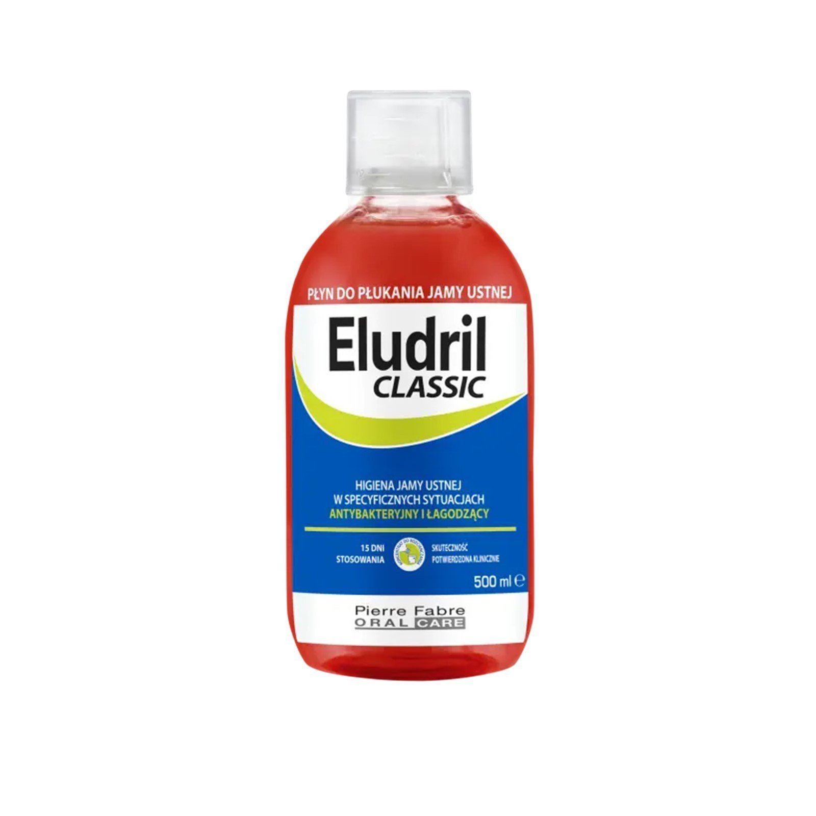 Eludril Classic Antibacterial and Soothing Mouthwash 500ml