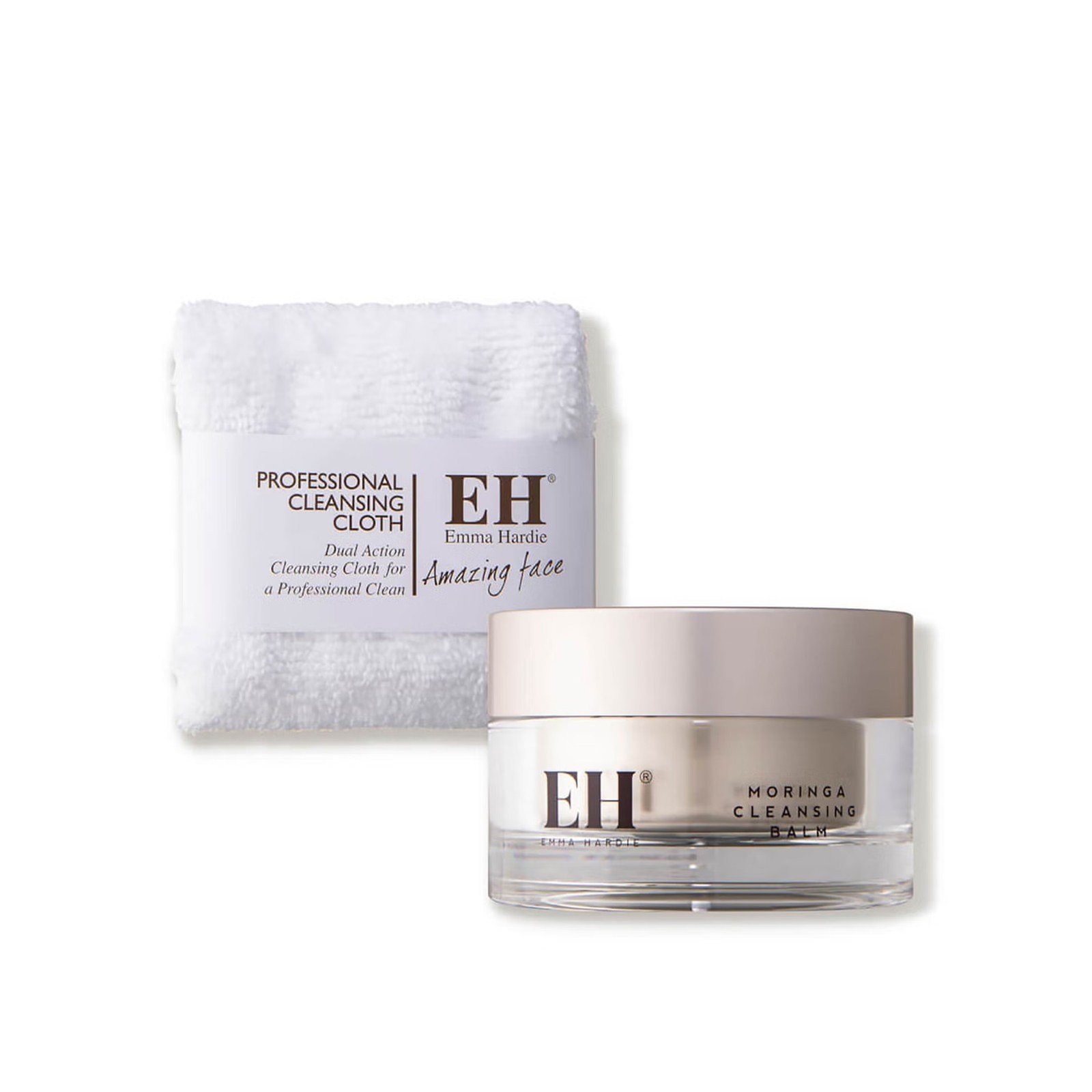 Emma Hardie Moringa Cleansing Balm with Dual Action Cleansing Cloth 100g